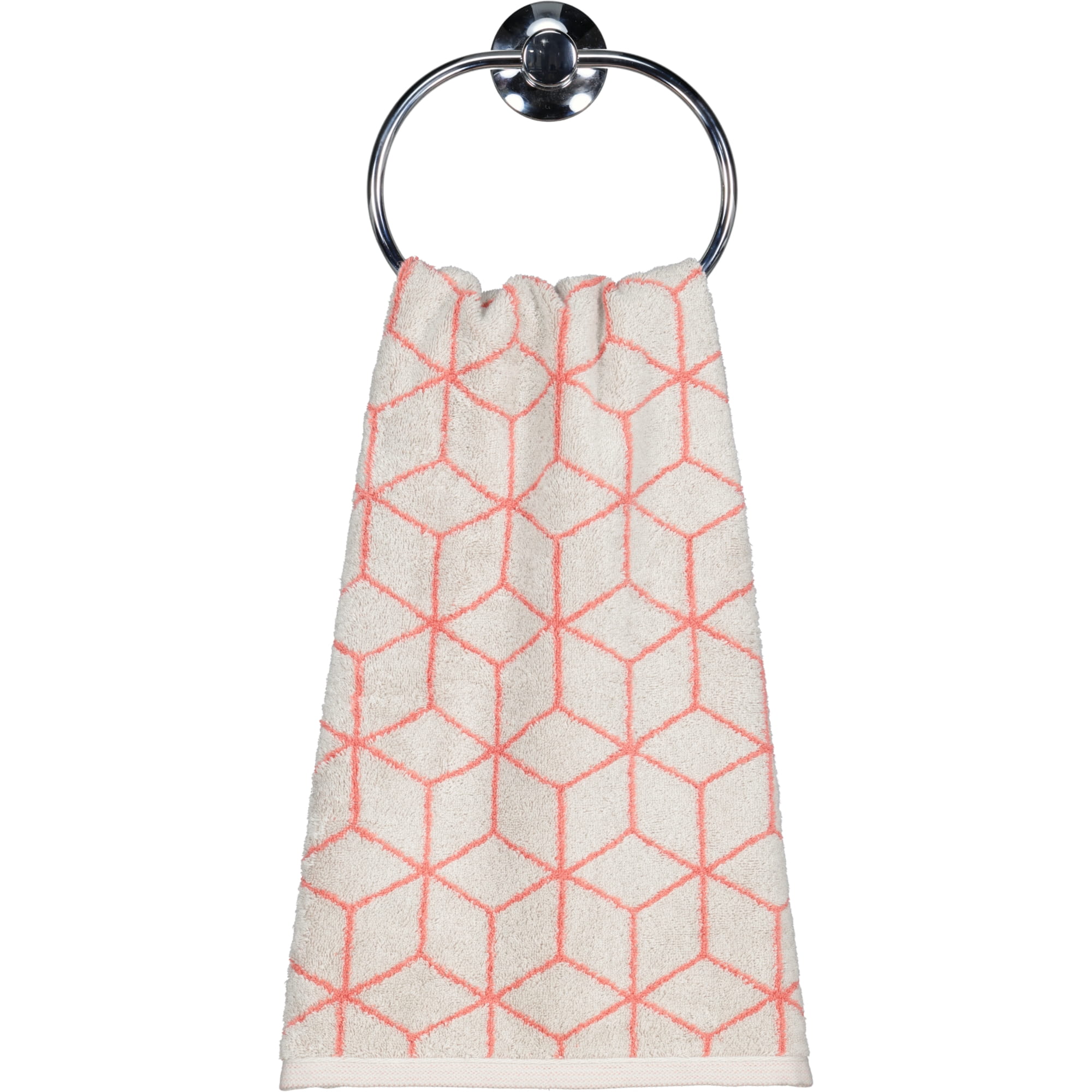 Villeroy & Boch Coordinates Carré Colors 2559 french linen/coral - 72 - Handtuch 50x100 cm