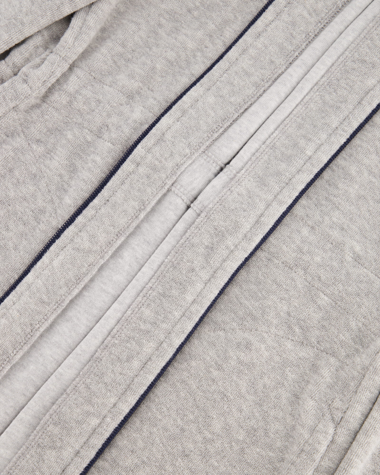 Cawö Home Active Damen Kurzmantel Kapuze TG RV 821 - Farbe: grau-melange/navy - 71