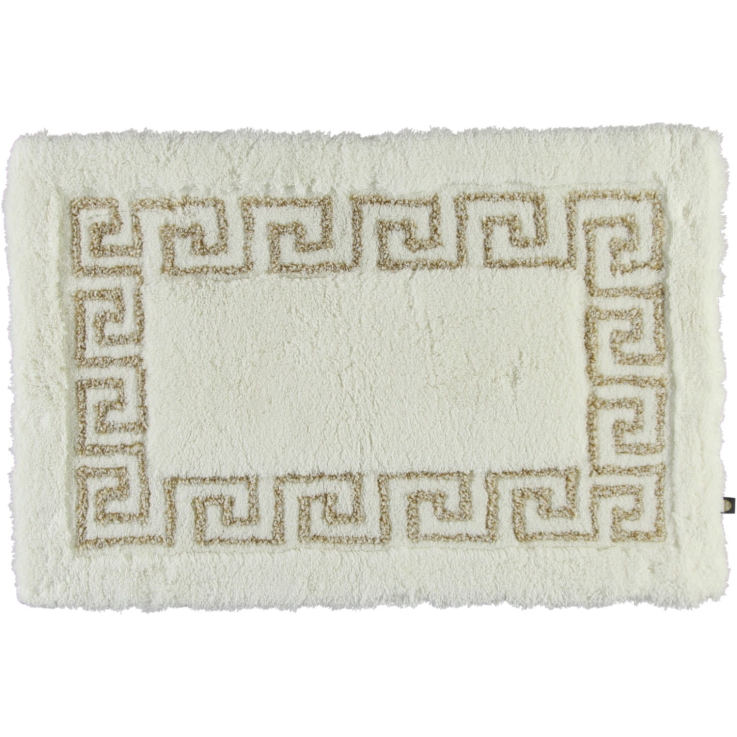 Rhomtuft RHOMTUFT Badteppiche Mäander weiss-weiss-goldlurex - 1321