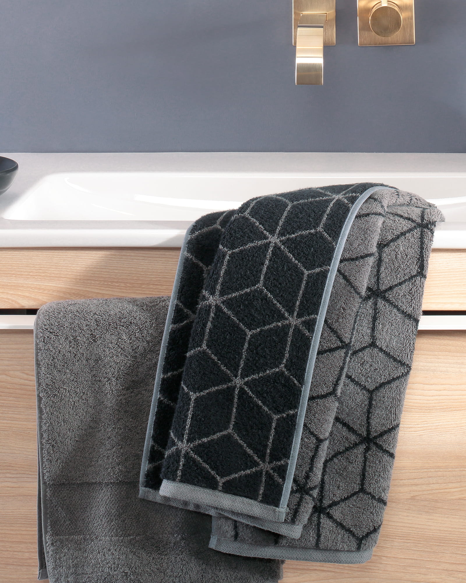 Villeroy & Boch Handtücher Coordinates Carré 2557 - Farbe: graphite - 79