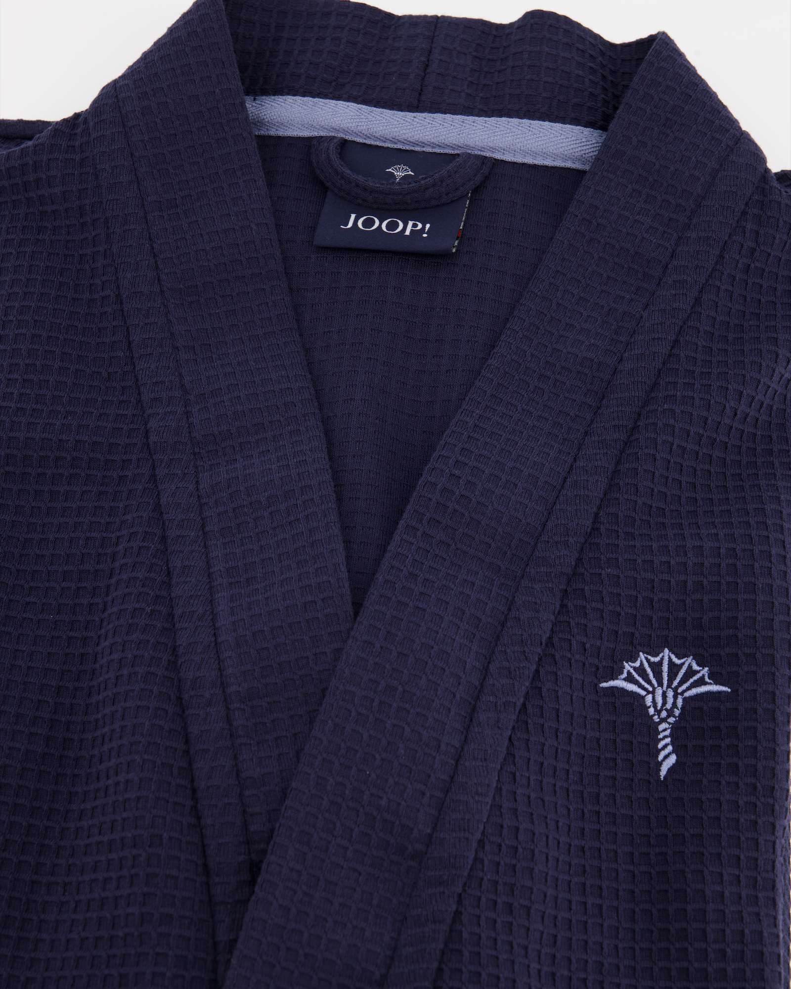 JOOP Damen Bademantel Kimono Pique 1657 - Farbe: Blau - 175 - XL