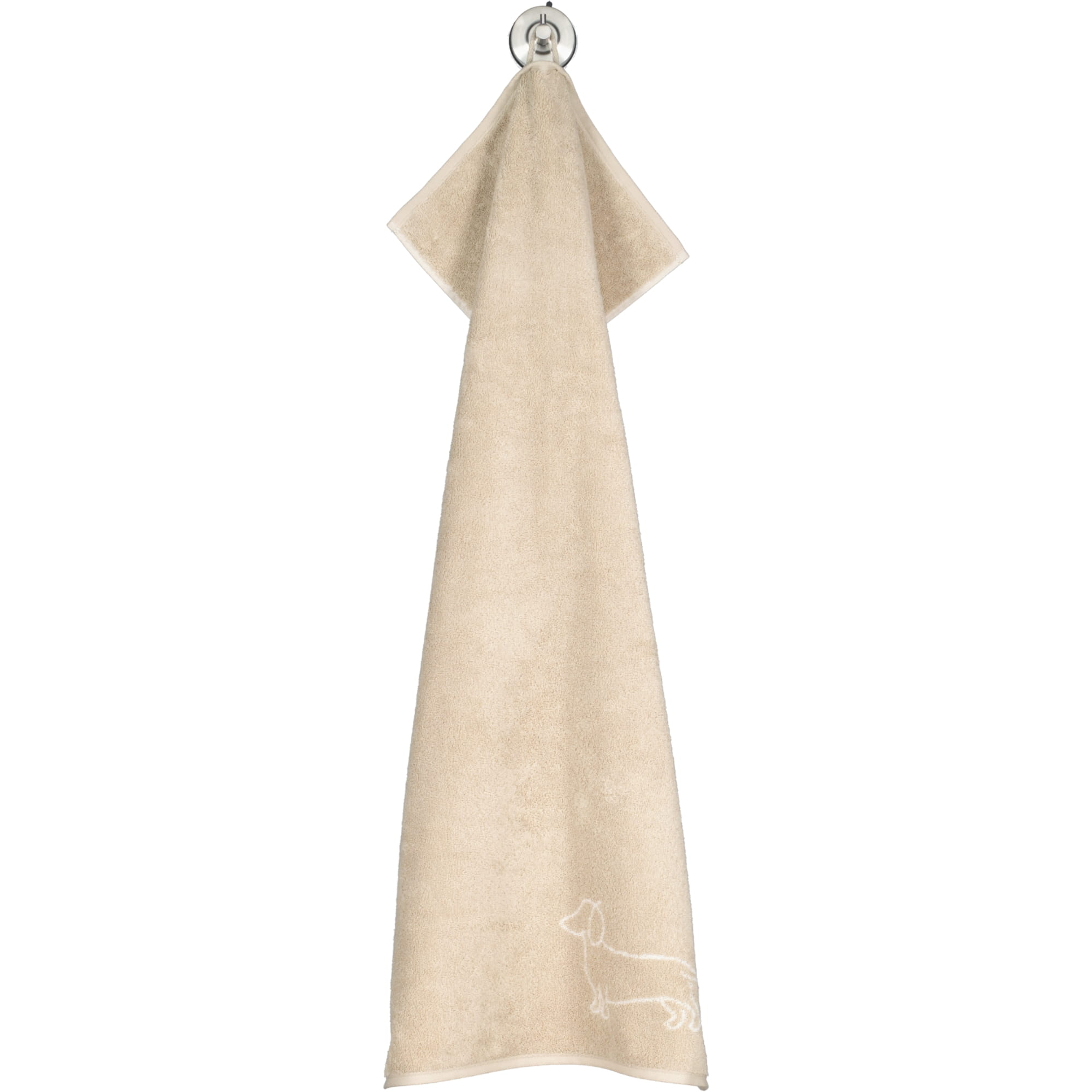Cawö Handtücher WE LOVE DOGS Companion 6248 Natur-Beige - 33 - Handtuch 50x100 cm