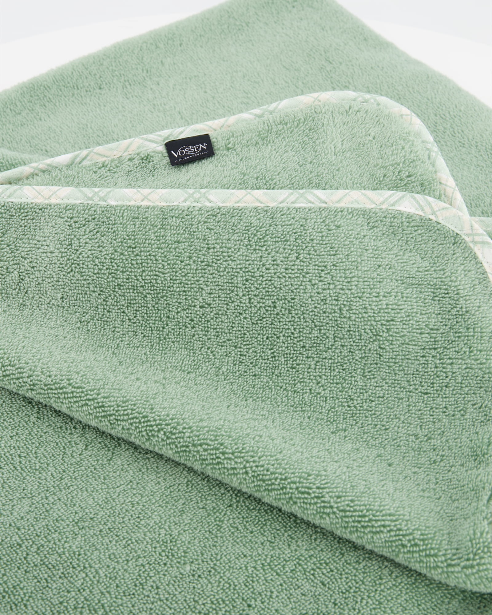 Vossen Kapuzentücher Teddy soft green - 5305 - Kapuzentuch 100x100 cm