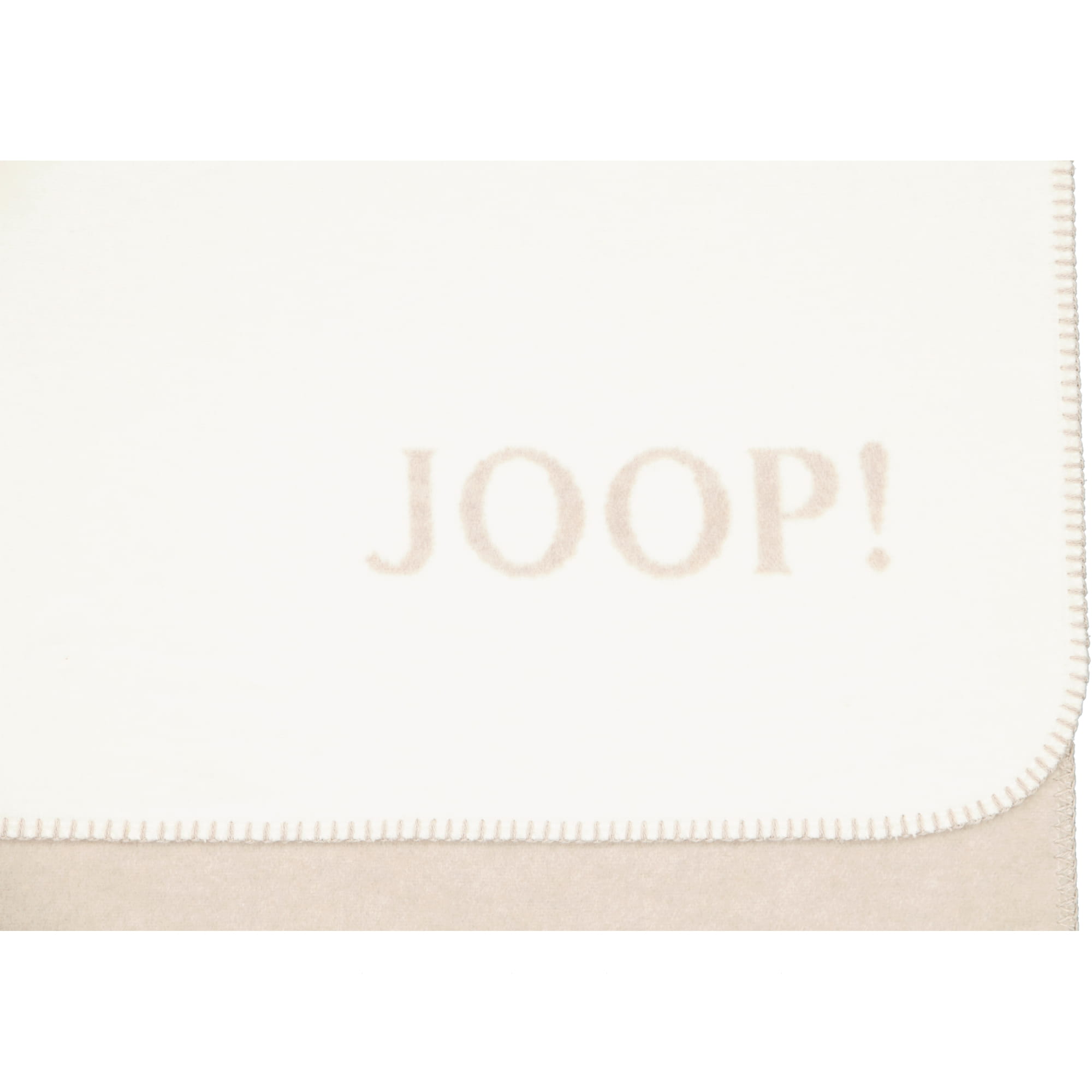 JOOP! Wohndecke Uni-Doubleface - Größe: 150x200 cm - Farbe: Sand-Pergament