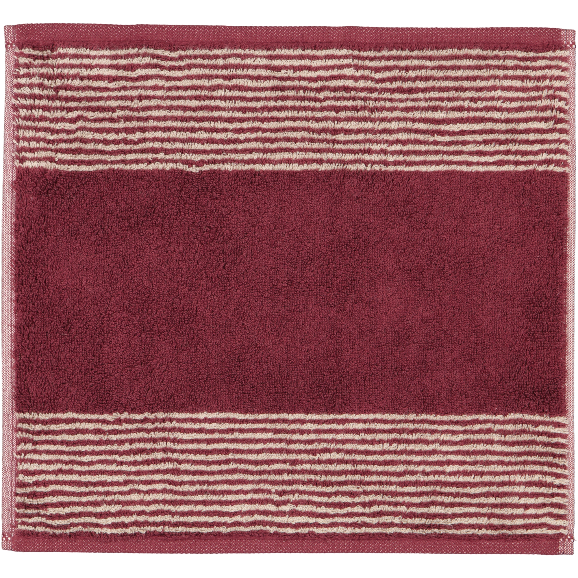 Cawö Handtücher Luxury Home Two-Tone 590 bordeaux - 23 - Seiflappen 30x30 cm