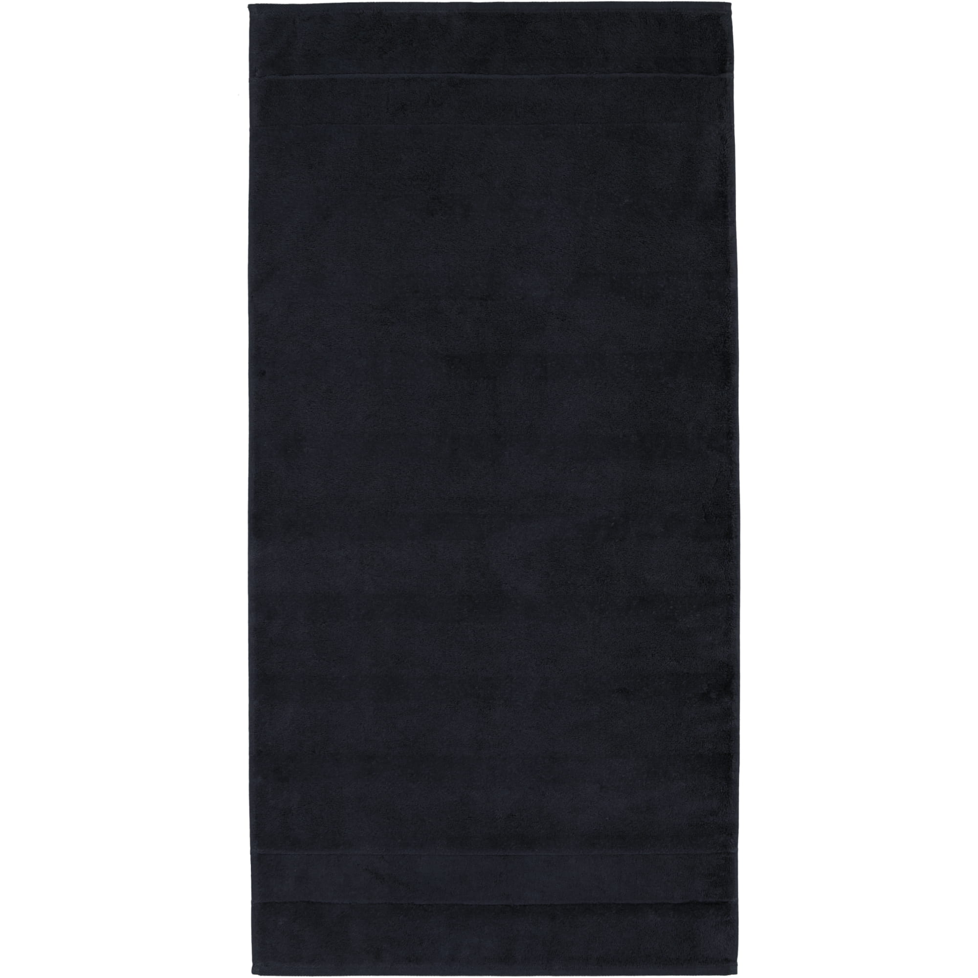 Cawö Handtücher Noblesse2 Uni 1002 schwarz - 906 - Handtuch 50x100 cm