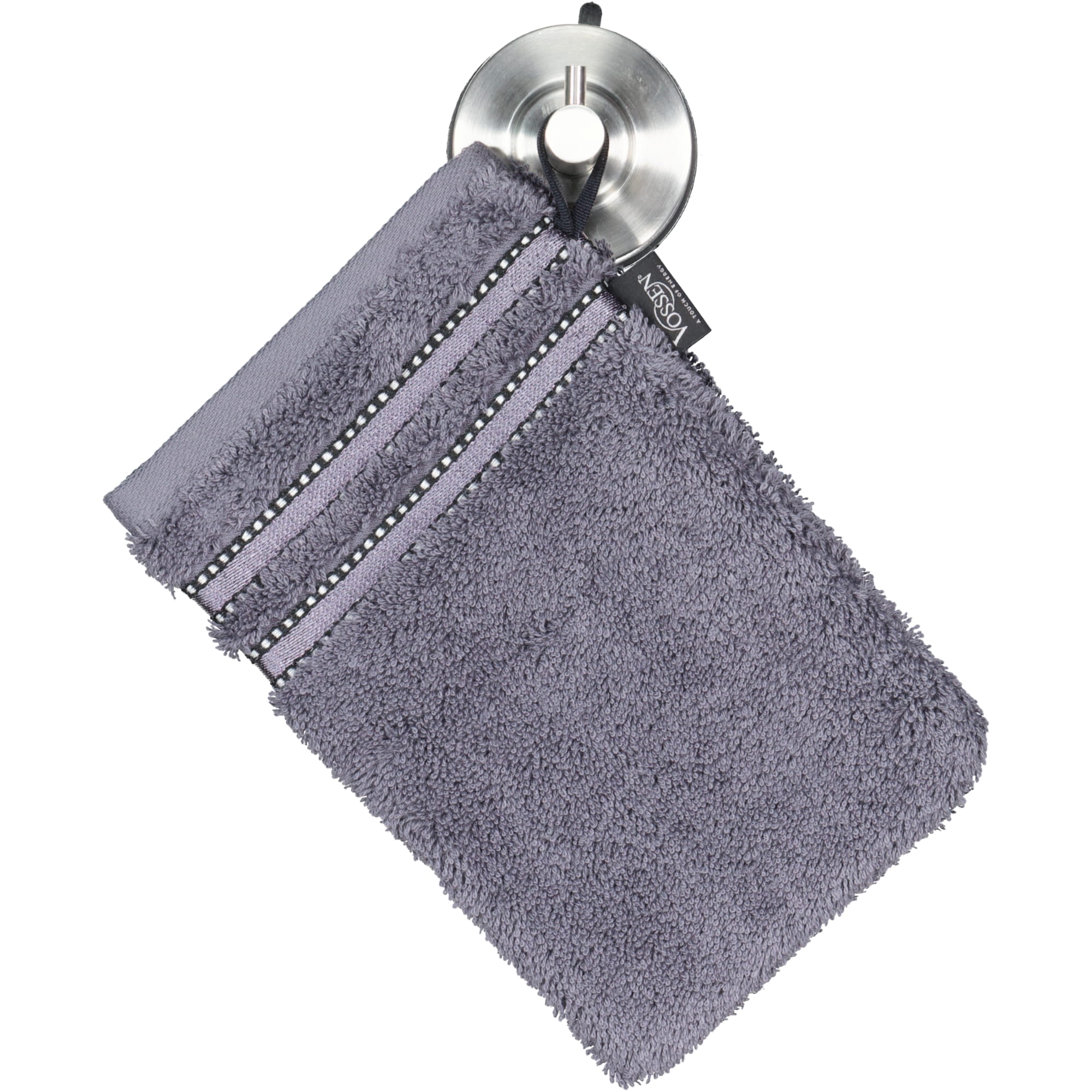Vossen Handtücher Cult de Luxe graphit - 7660 - Waschhandschuh 16x22 cm