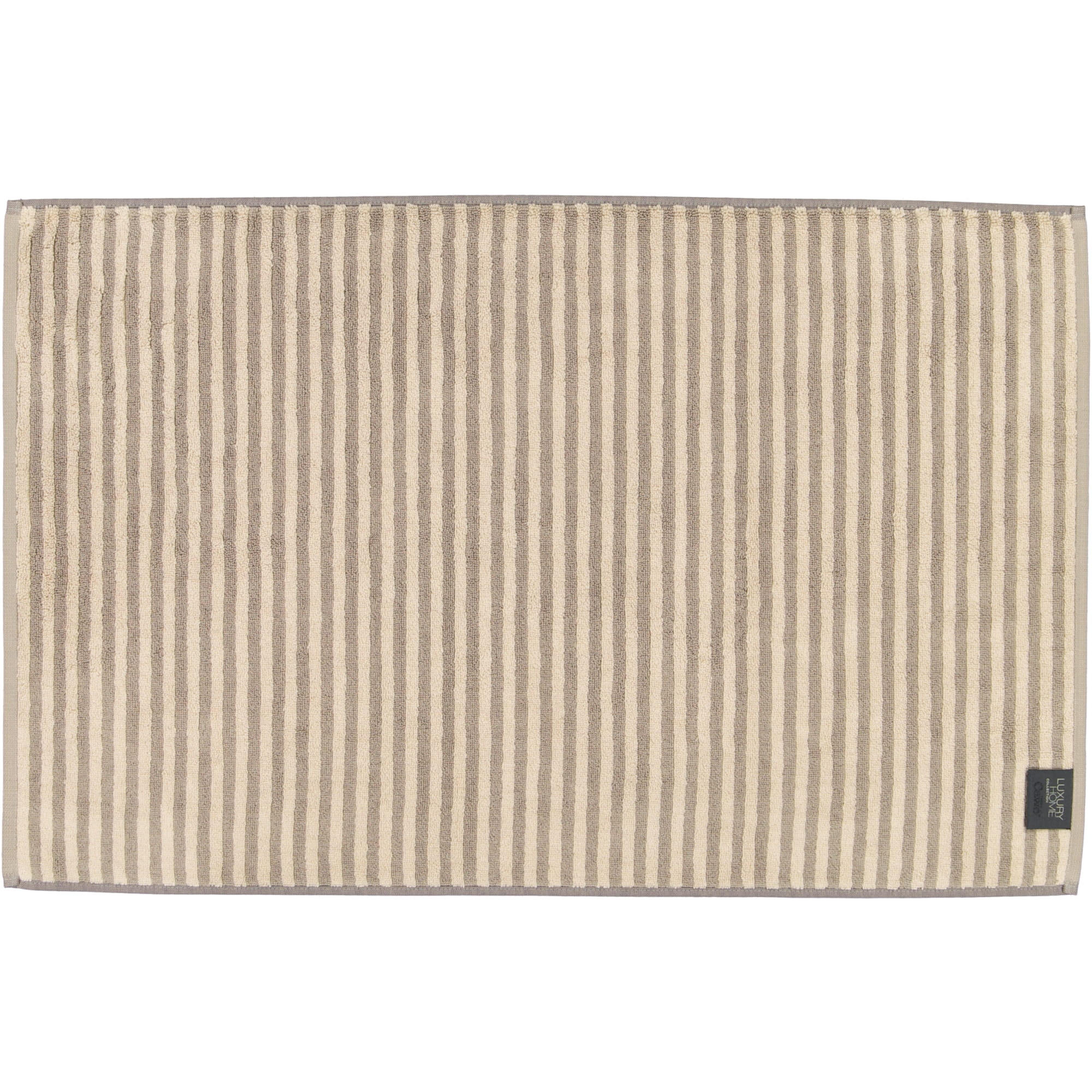 Cawö Badematten Two-Tone Stripes 480 graphit - 70 - 50x80 cm