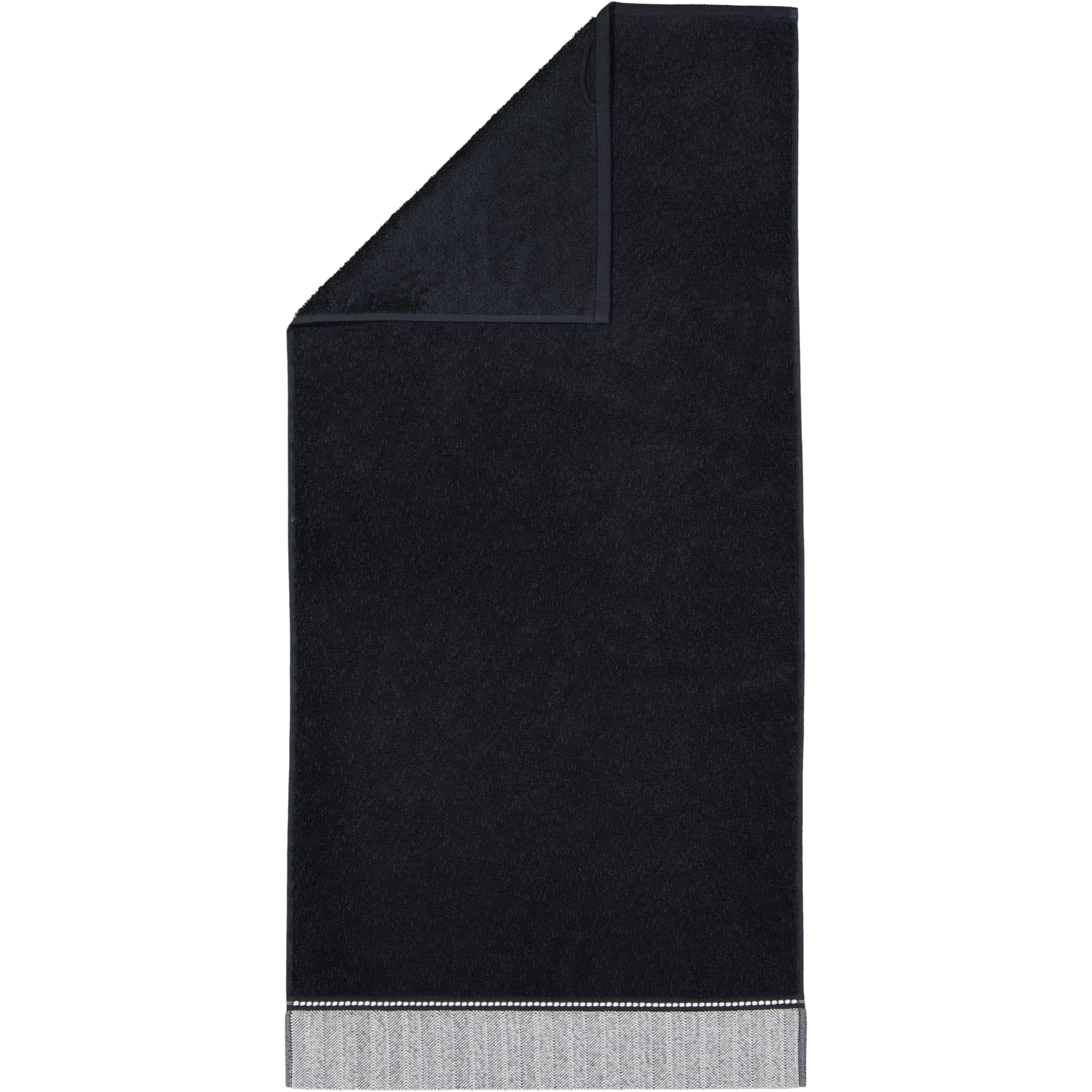 Möve Brooklyn Uni - Farbe:  black - 199 (1-0669/8970) - Handtuch 50x100 cm