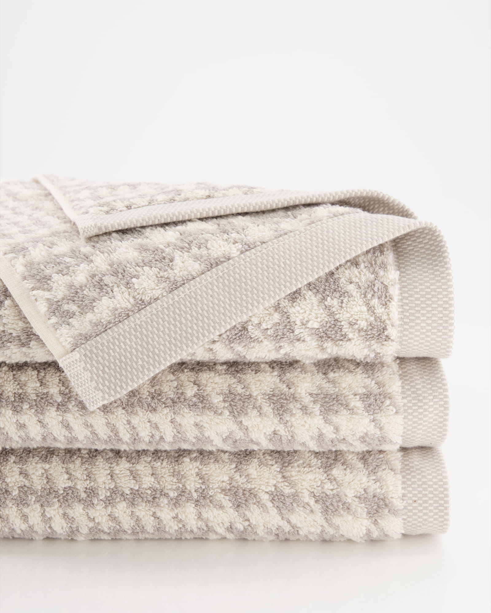 Möve - Brooklyn Glencheck - Farbe:  nature/cashmere - 071 (1-0569/8970) - Duschtuch 80x150 cm