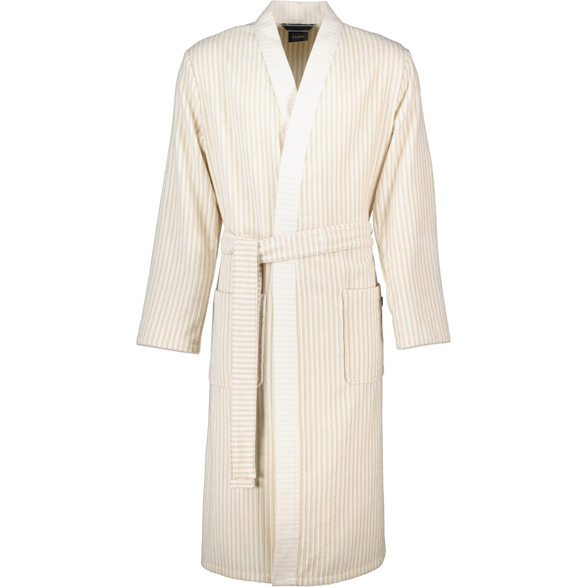 Cawö Bademäntel Herren Kimono Struktur 5718 beige - 33