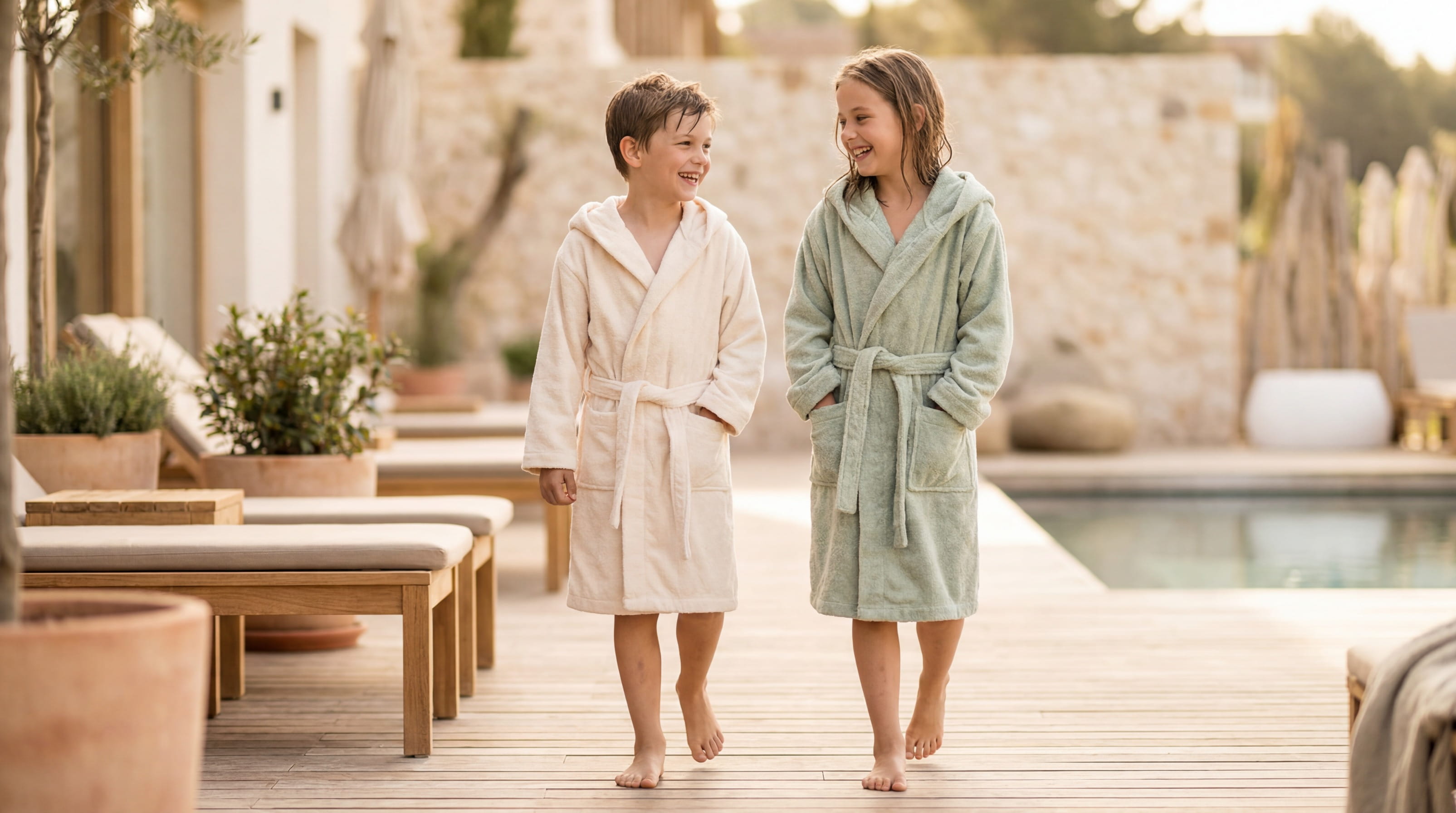 Bademäntel und Ponchos für Kinder