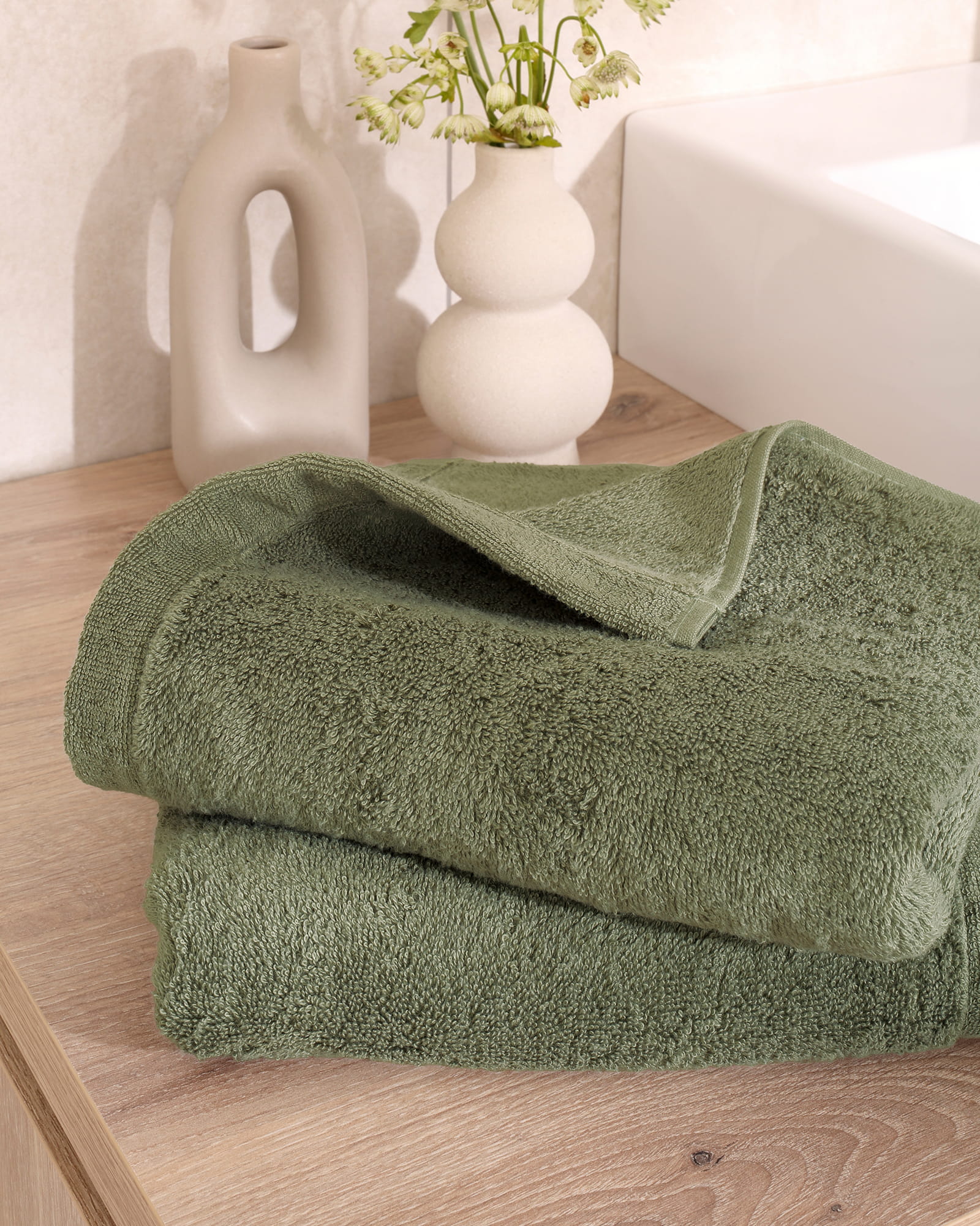 Cawö Handtücher Lifestyle Uni 7007 oliv - 497