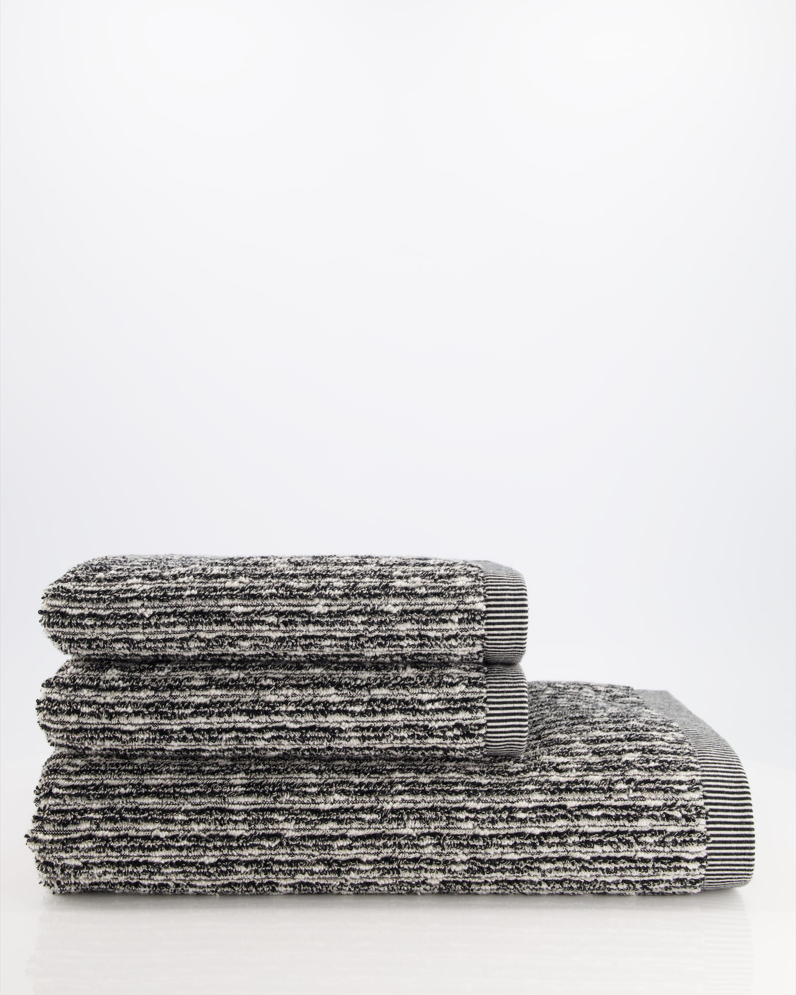 Möve Handtücher Brooklyn Pinstripe nature/black - 081 - Handtuch 50x100 cm