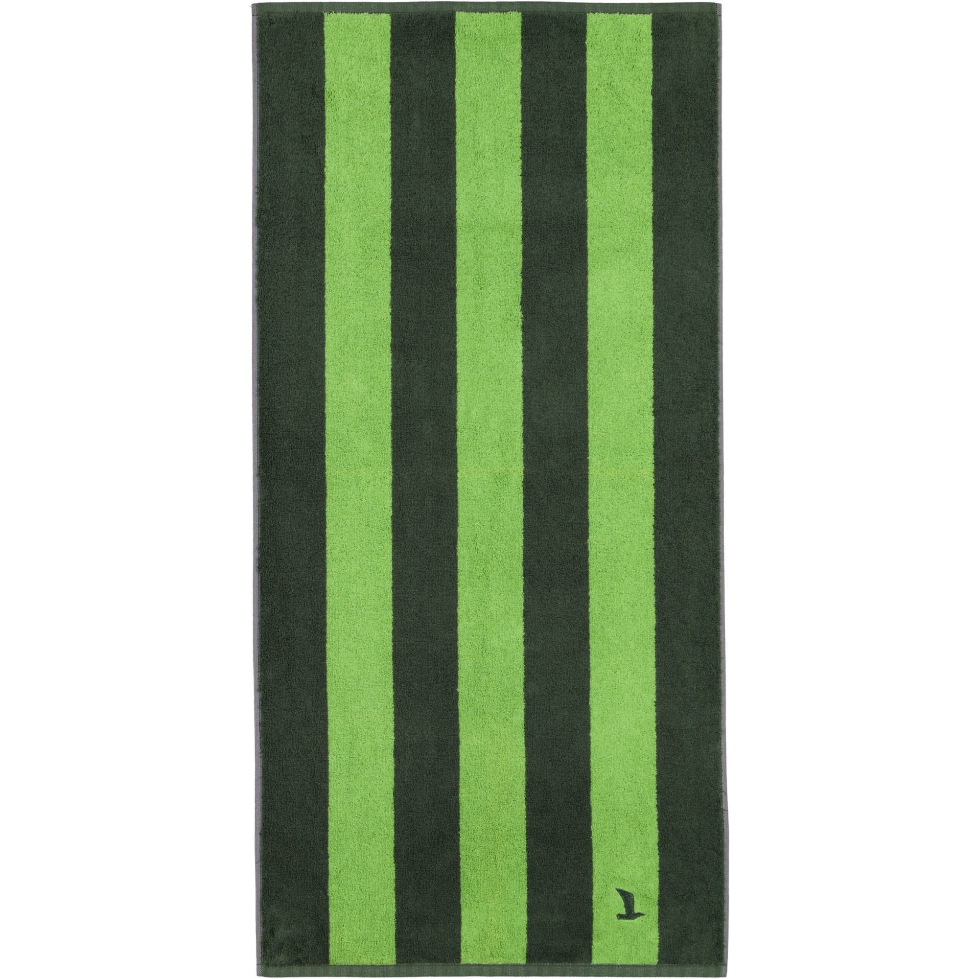 Möve Handtücher Superwuschel Blockstreifen cypress/peridot - 062 - Handtuch 50x100 cm