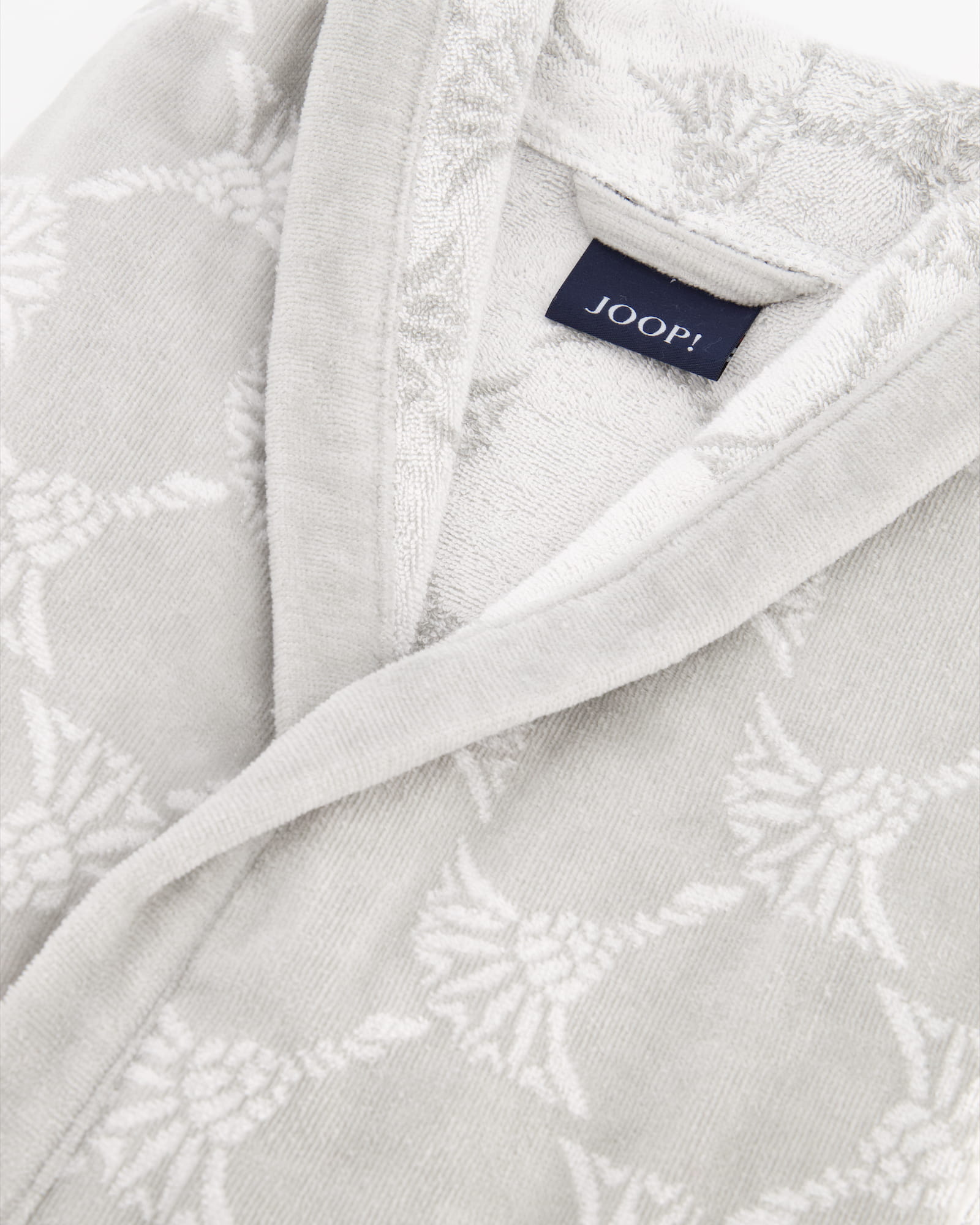 JOOP! Damen Bademantel Cornflower - Schalkragen 1645 - Farbe: Silber - 76