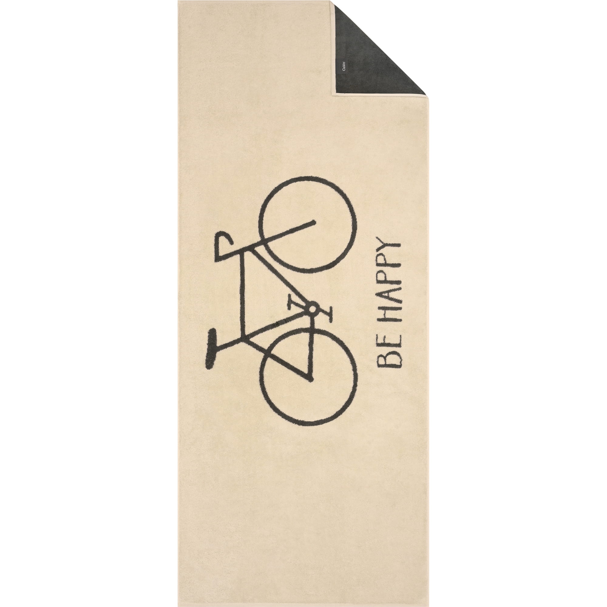 Cawö Saunatücher TRAVEL Velo Fahrrad 6287 beige - 37 - Saunatuch 70x180 cm
