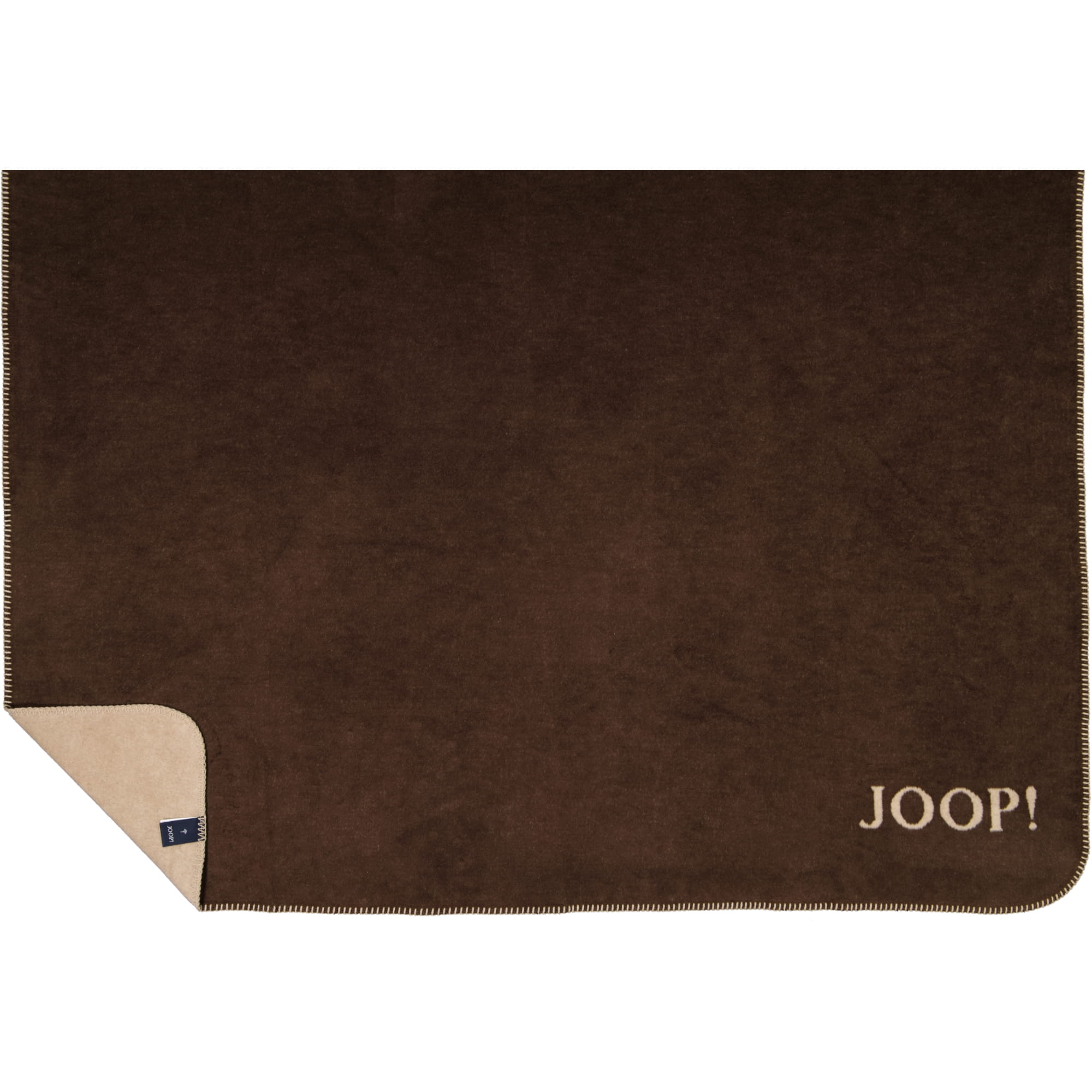 JOOP! Wohndecken Uni-Doubleface Mokka-Taupe - 150x200 cm
