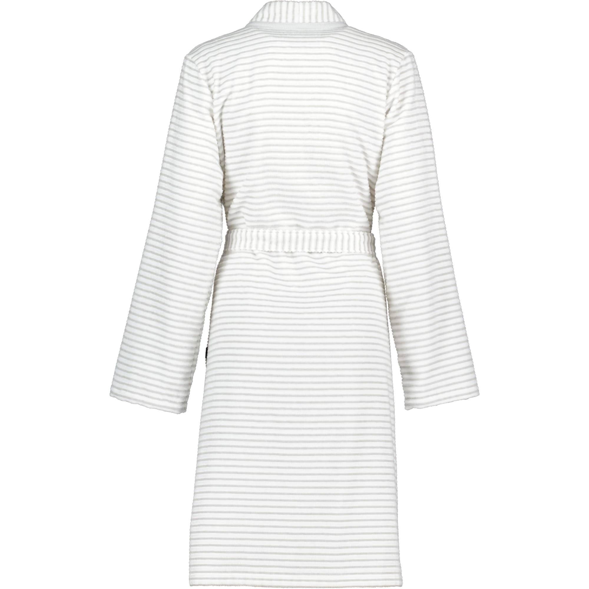 Cawö Bademäntel Damen Kimono Struktur 1214 weiß-silber - 76