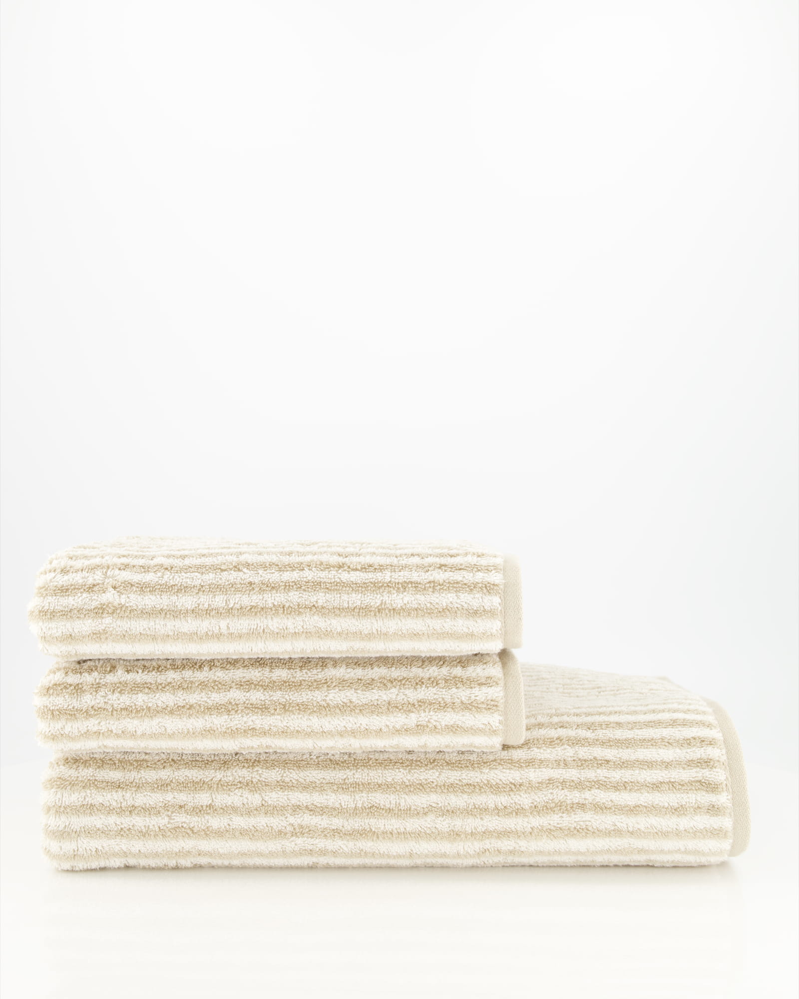 Cawö Handtücher Two-Tone Stripes 480 sand - 33
