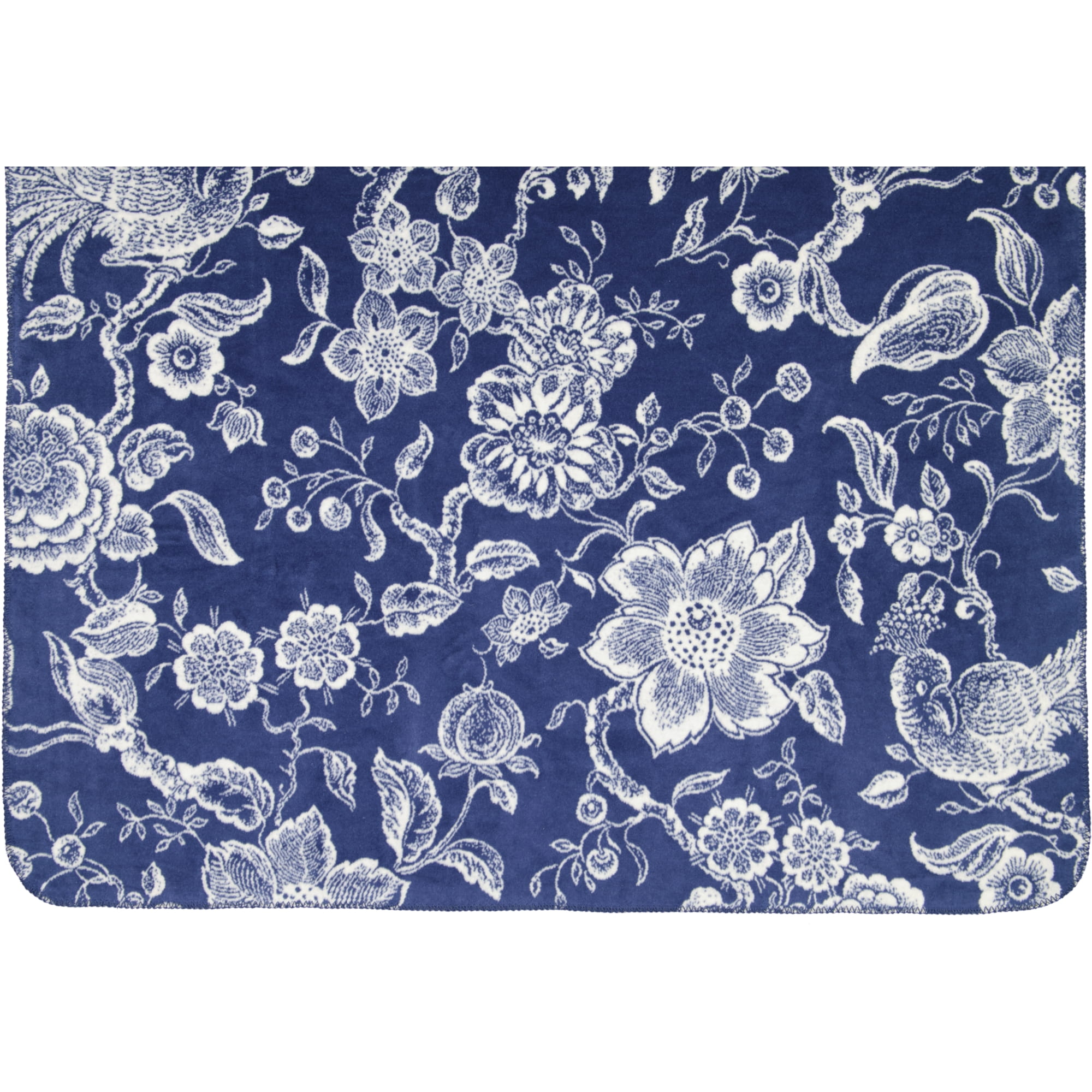 Villeroy & Boch Wohndecken Paradiso Navy Peony - 150x200 cm