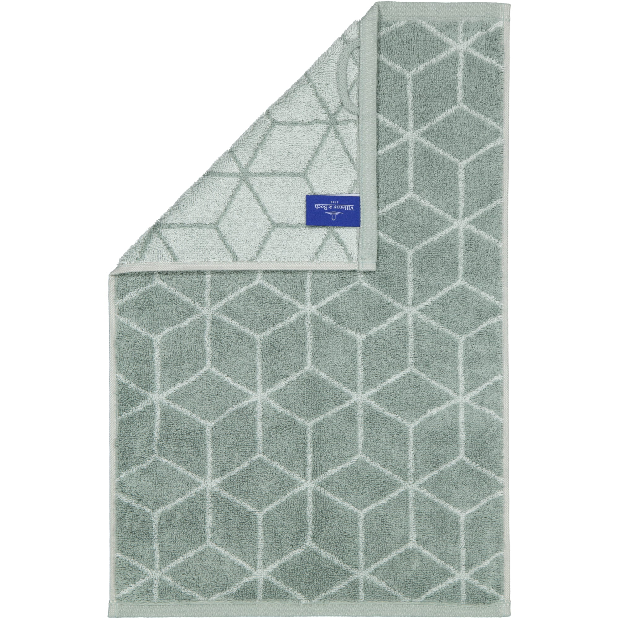 Villeroy & Boch Handtücher Coordinates Carré 2557 sage green - 44 - Gästetuch 30x50 cm