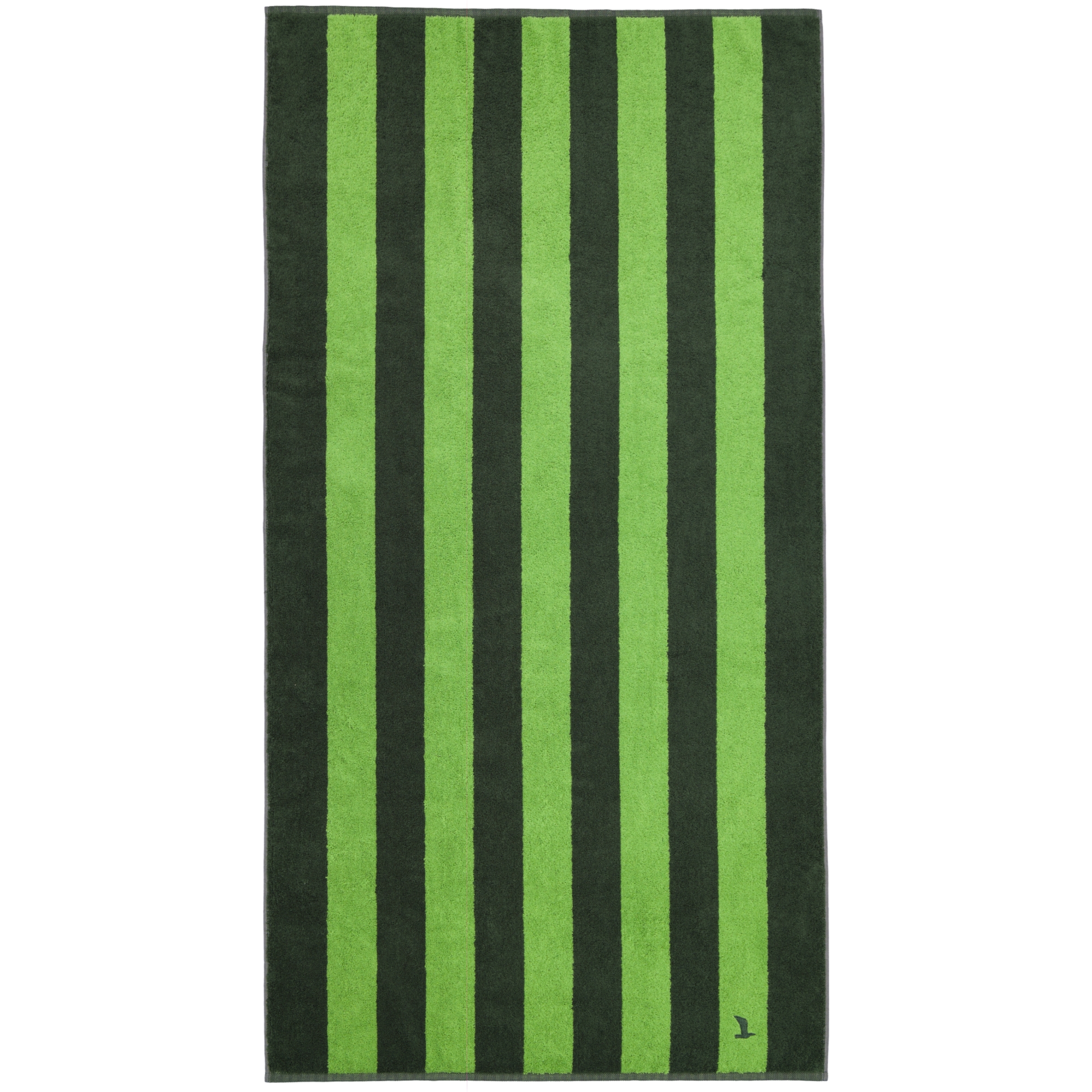 Möve Handtücher Superwuschel Blockstreifen cypress/peridot - 062 - Duschtuch 80x150 cm