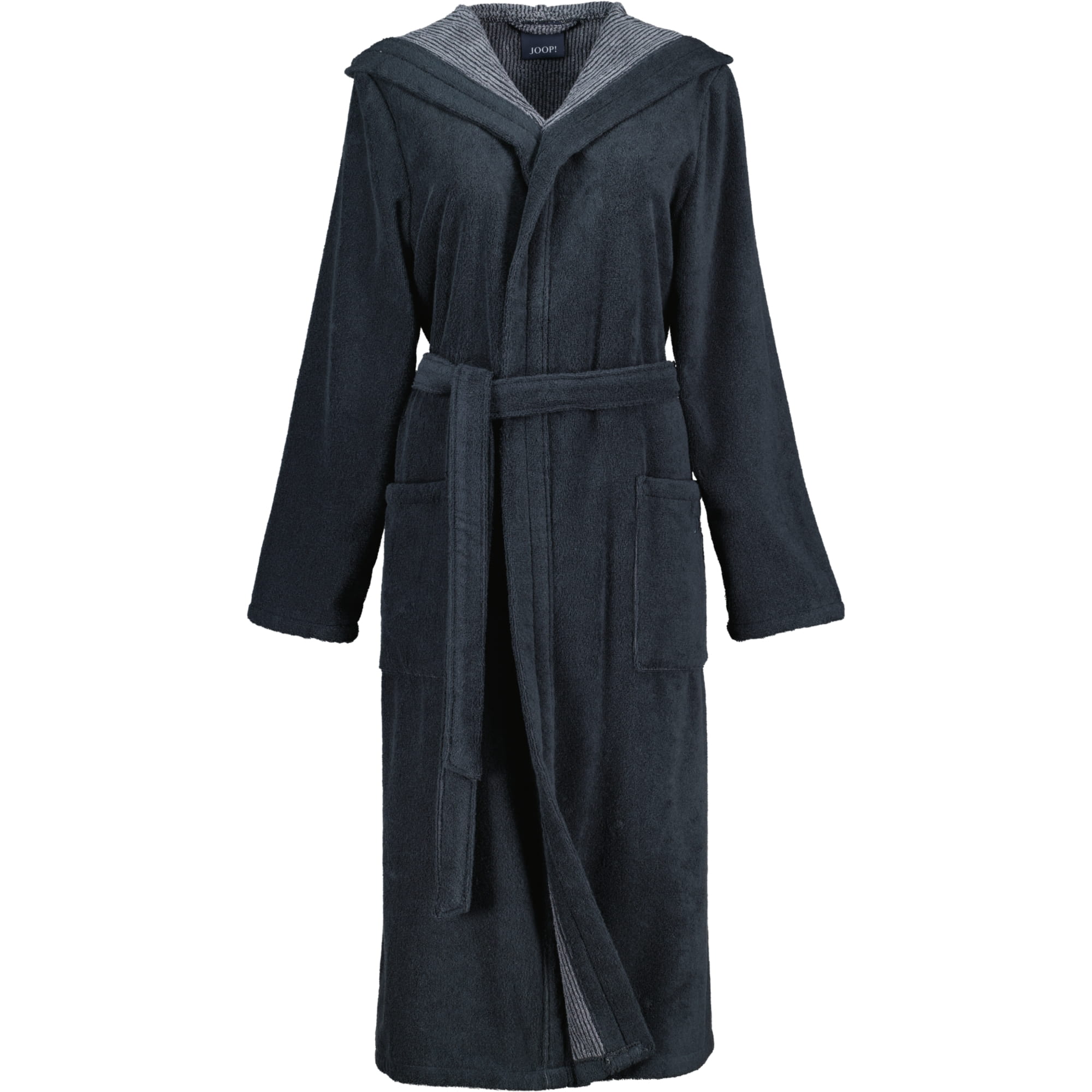 JOOP! Classic - Damen Bademantel - Kapuze 1617 - Farbe: 97 - schwarz
