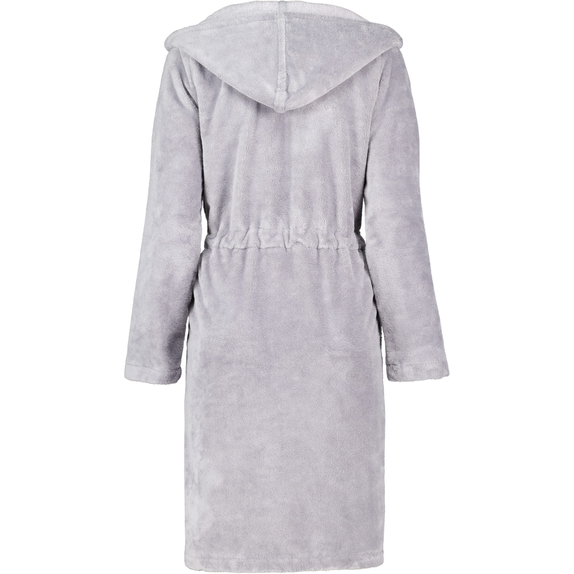 Cawö Home - Damen Bademantel Kurz Kapuze 822 - Farbe: graphit - 73