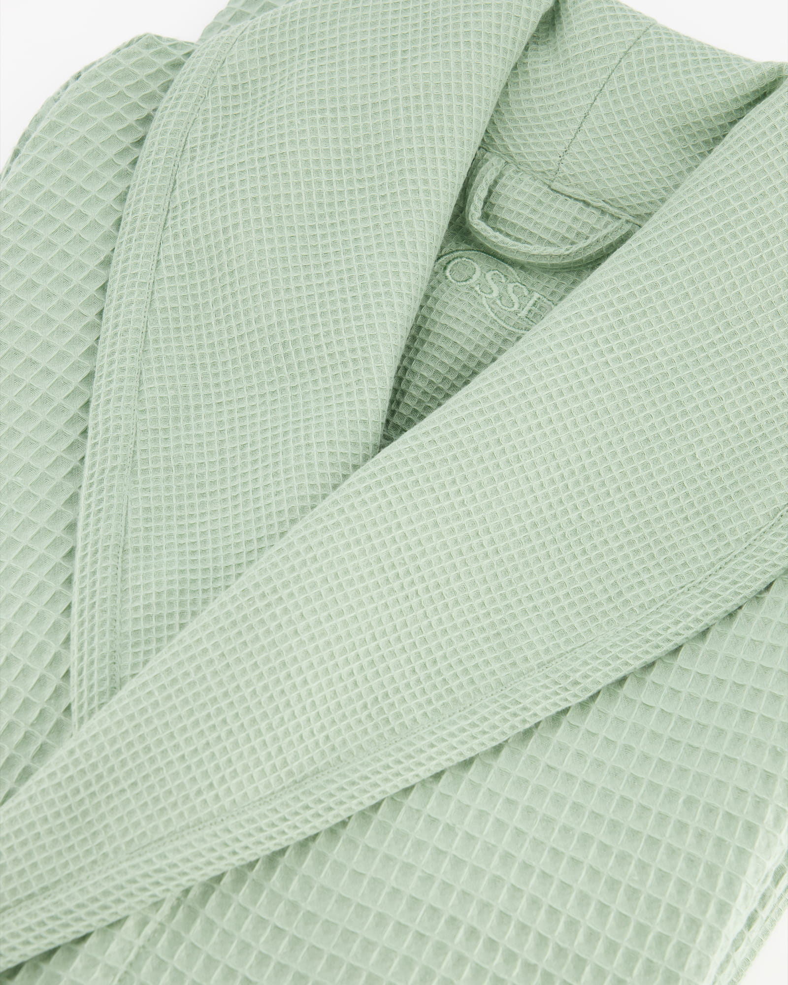 Vossen Bademäntel Damen Schalkragen Catania soft green - 5305