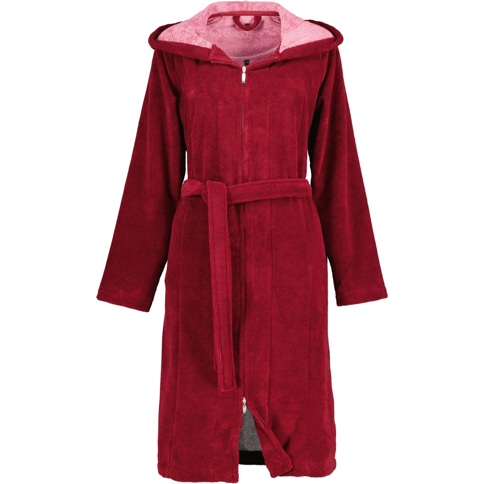 Vossen Bademantel Damen Palermo  - Farbe: burgundy - 016 (141571)