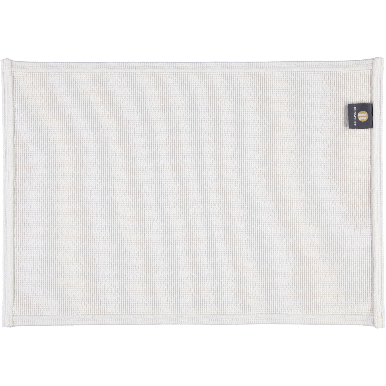 Rhomtuft - Badteppiche Plain - Farbe: weiss - 01 - 50x70 cm