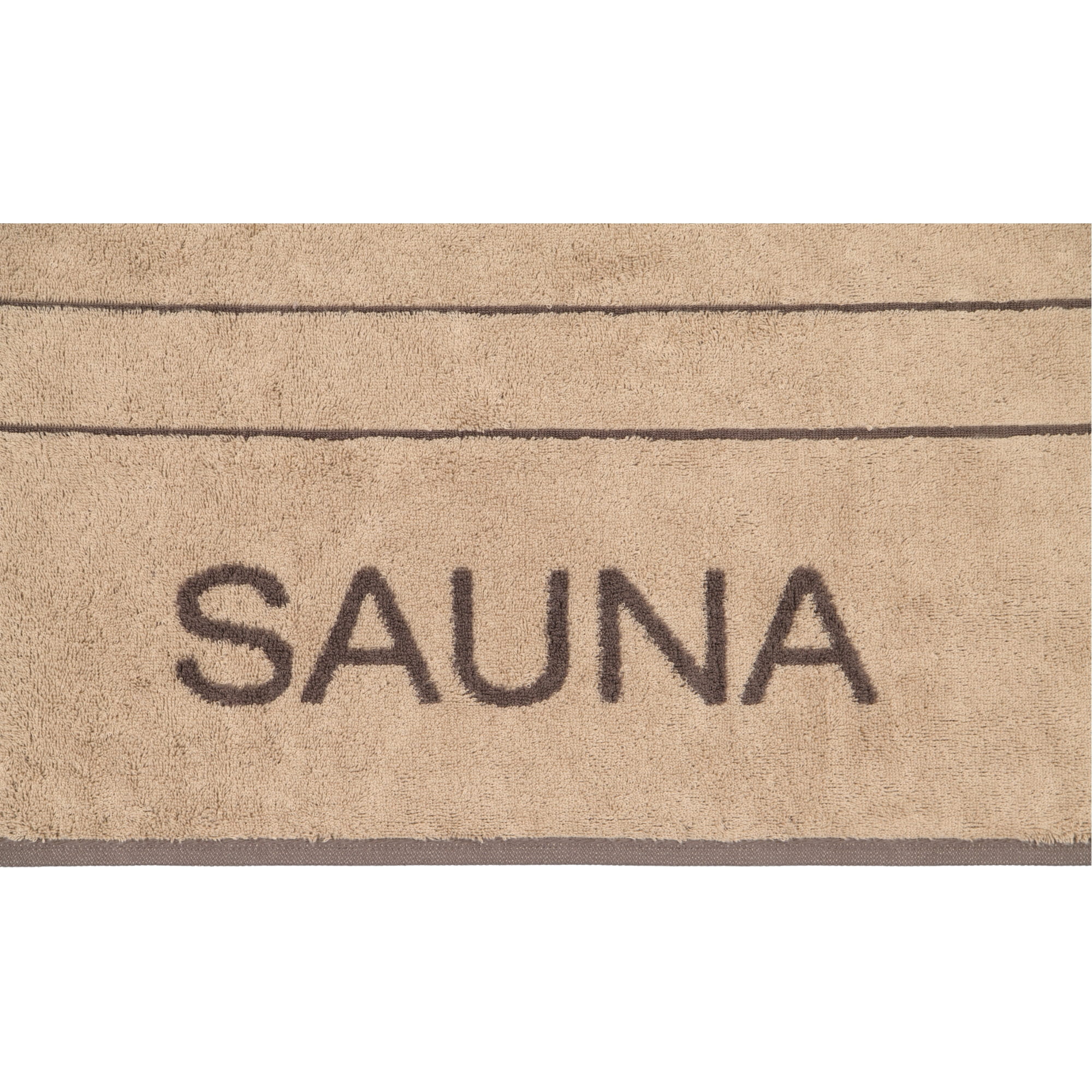 Cawö Saunatücher Balance Doubleface 6237 sand - 39 - 80x200 cm