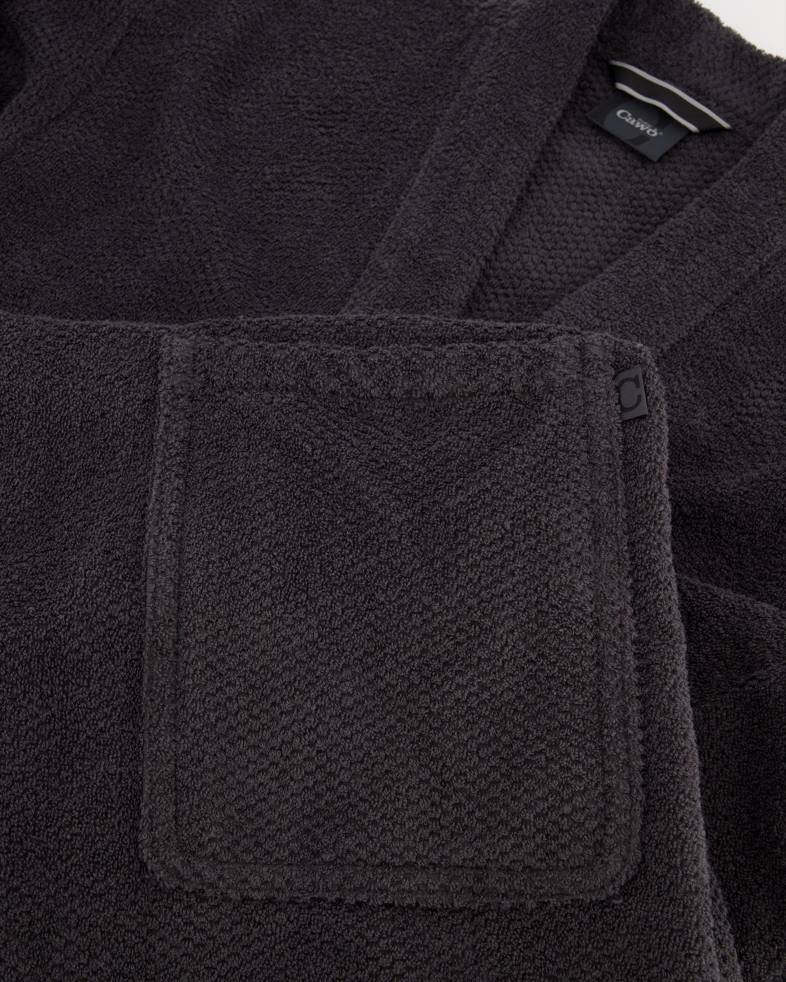 Cawö Bademäntel Herren Kimono Pure 5622 basalt - 740