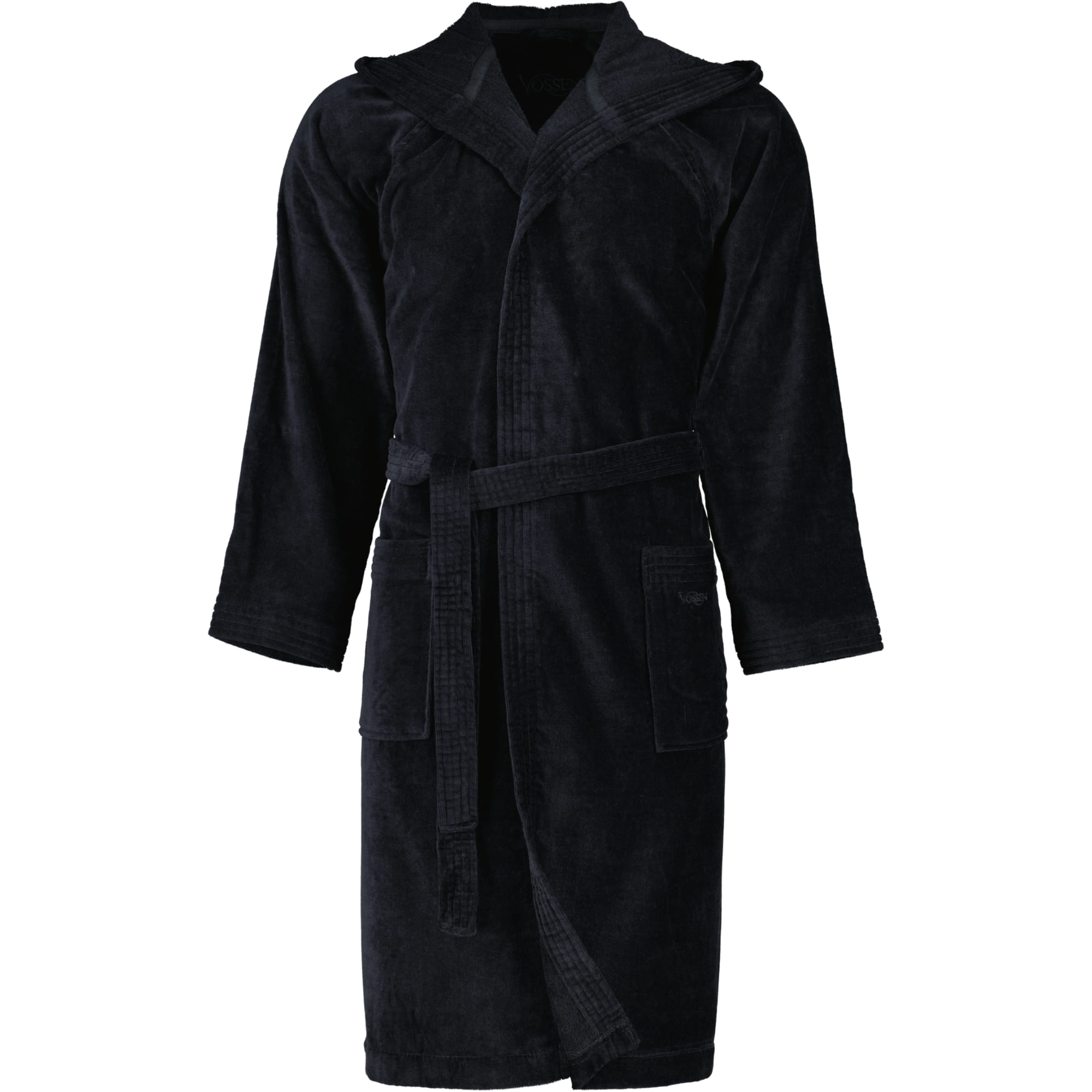 Vossen Bademäntel unisex Kapuze Texas schwarz - 7900