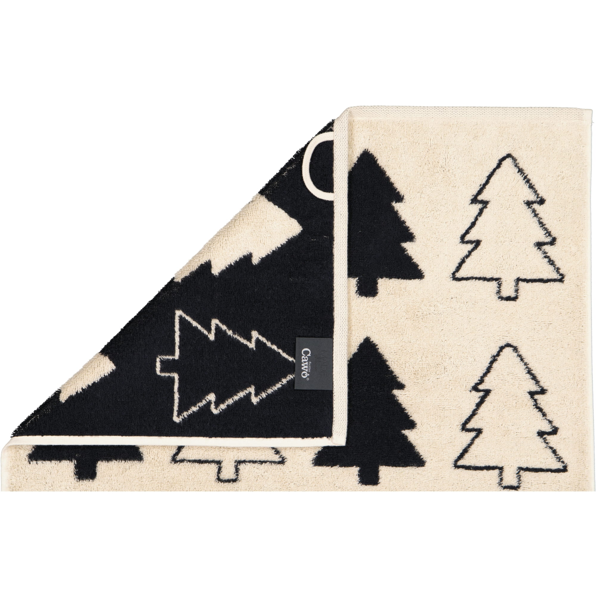 Cawö Handtücher Christmas Edition Tannenbäume 794 natur-schwarz - 39