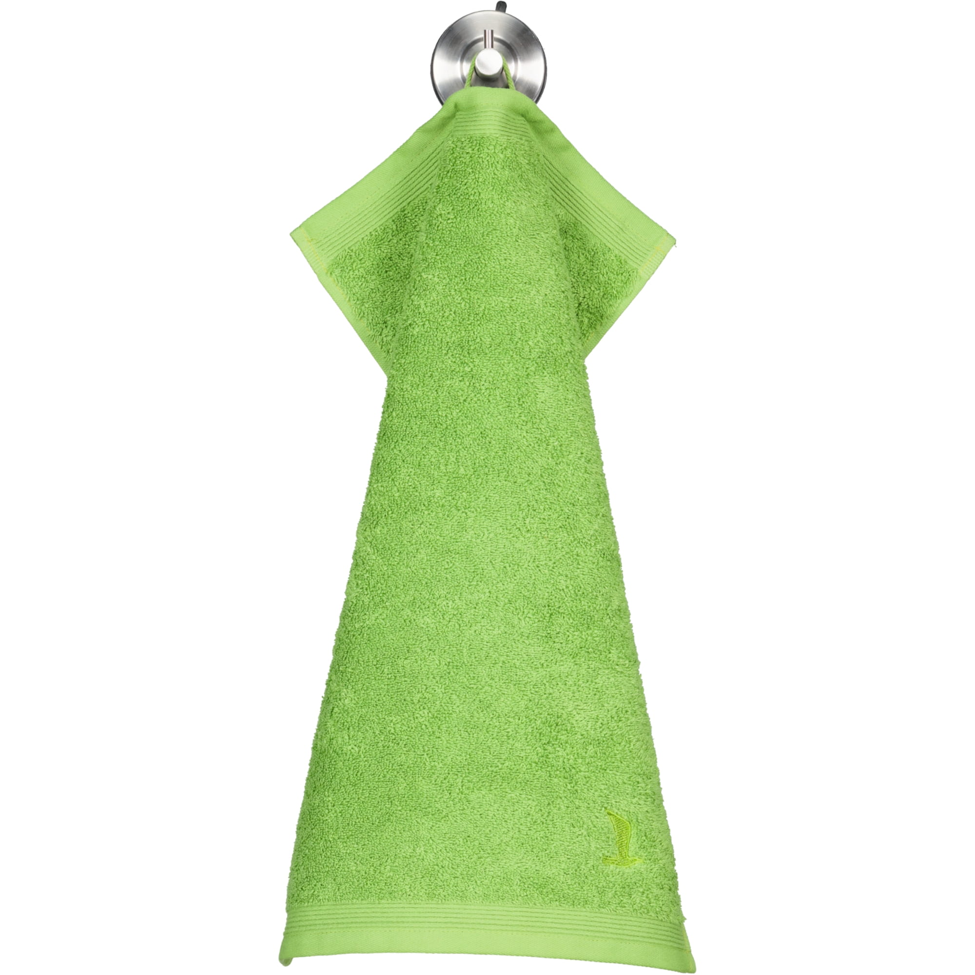 Möve - Superwuschel - Farbe: peridot - 658 (0-1725/8775) - Gästetuch 30x50 cm