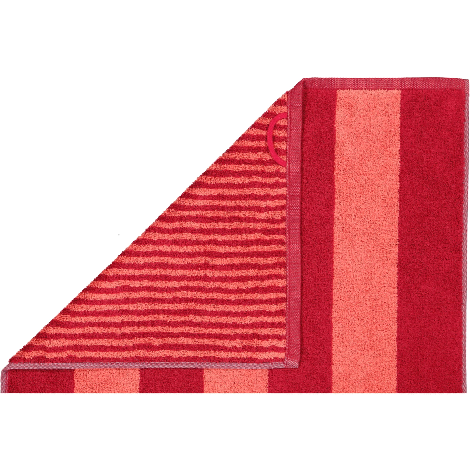 Möve Handtücher Superwuschel Blockstreifen ruby/coral - 021