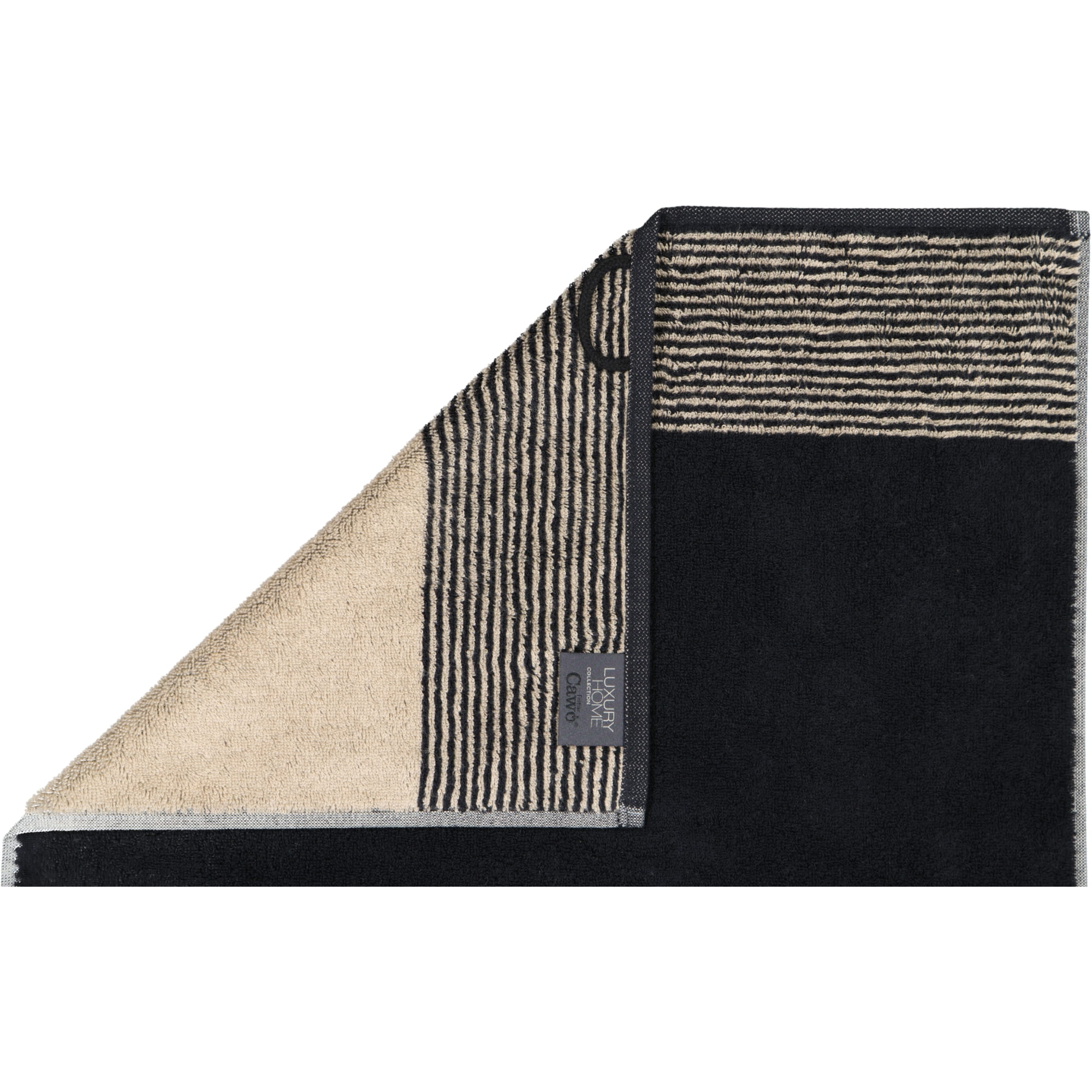 Cawö Handtücher Luxury Home Two-Tone 590 schwarz - 93