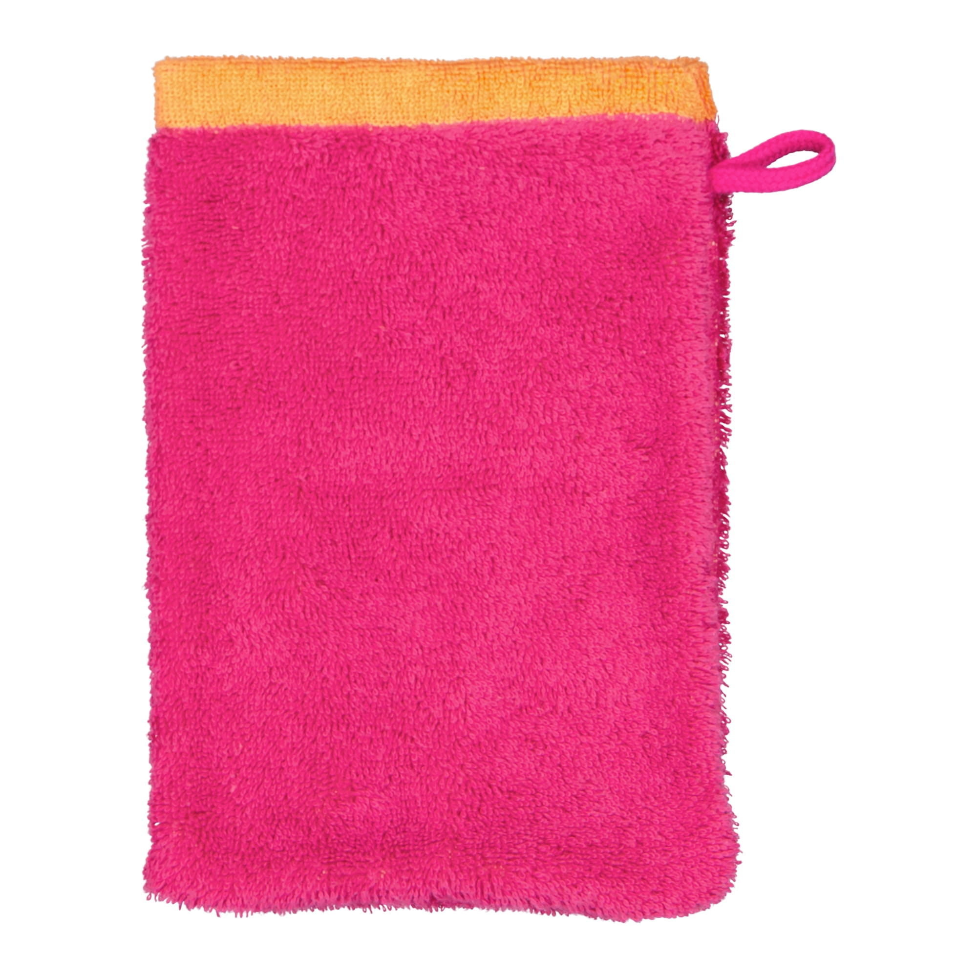 Cawö Handtücher Lifestyle Splash 7071 pink/mandarine - 23 - Waschhandschuh 16x22 cm