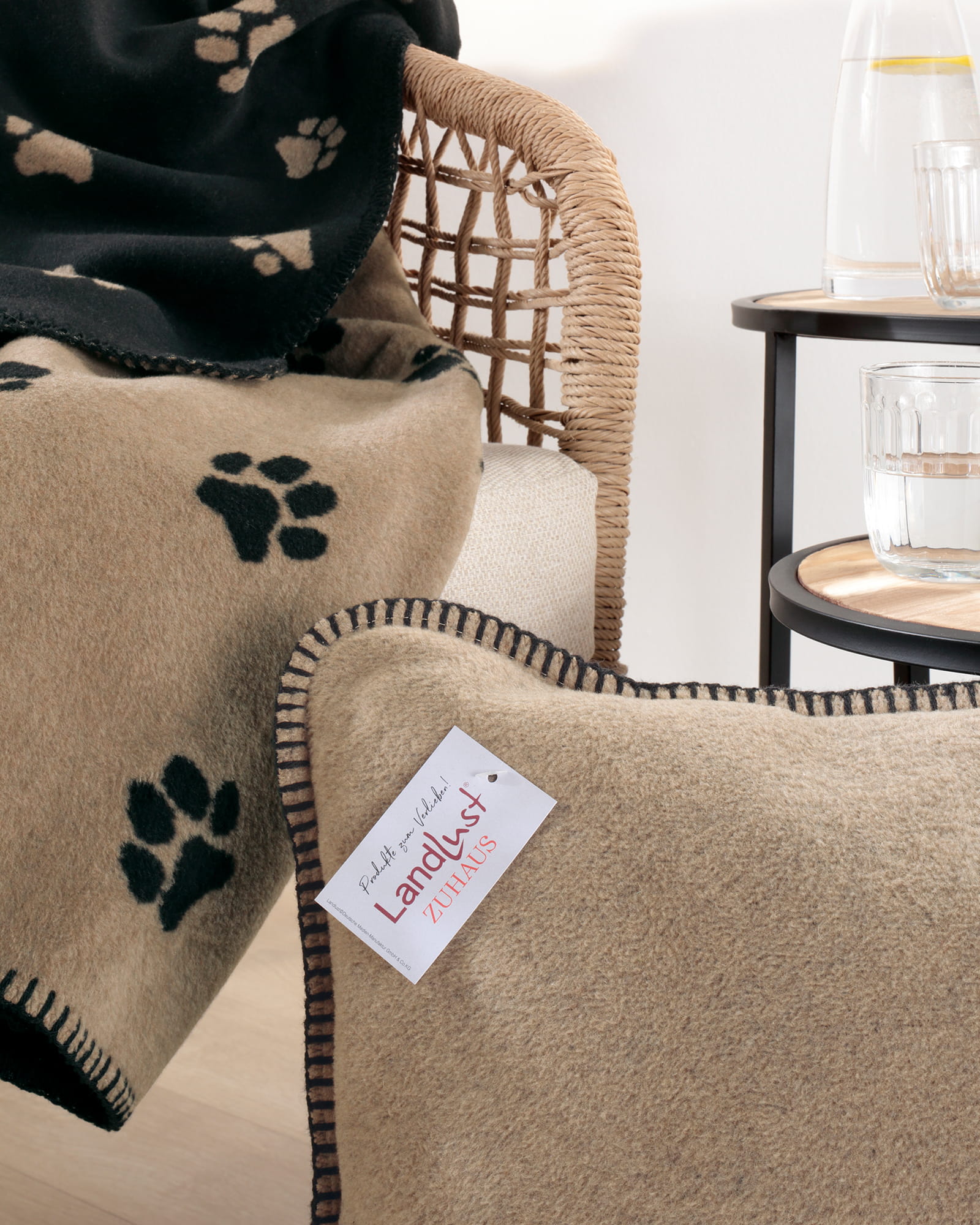 Cawö Wohndecken WE LOVE DOGS 62470 natur/beige - 33 - 150x200 cm