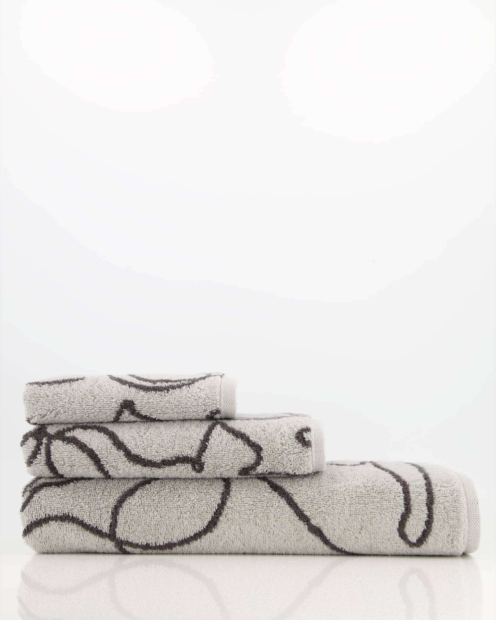 Cawö Handtücher CUTE CATS EDITION Cats 6264 platin/basalt - 70 - Gästetuch 30x50 cm