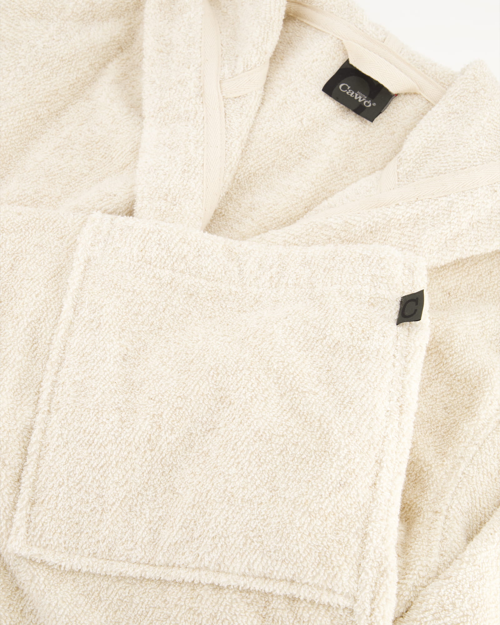 Cawö Home Bademäntel Herren Kapuze SAUNA Cotton & Hemp 847 natur - 33