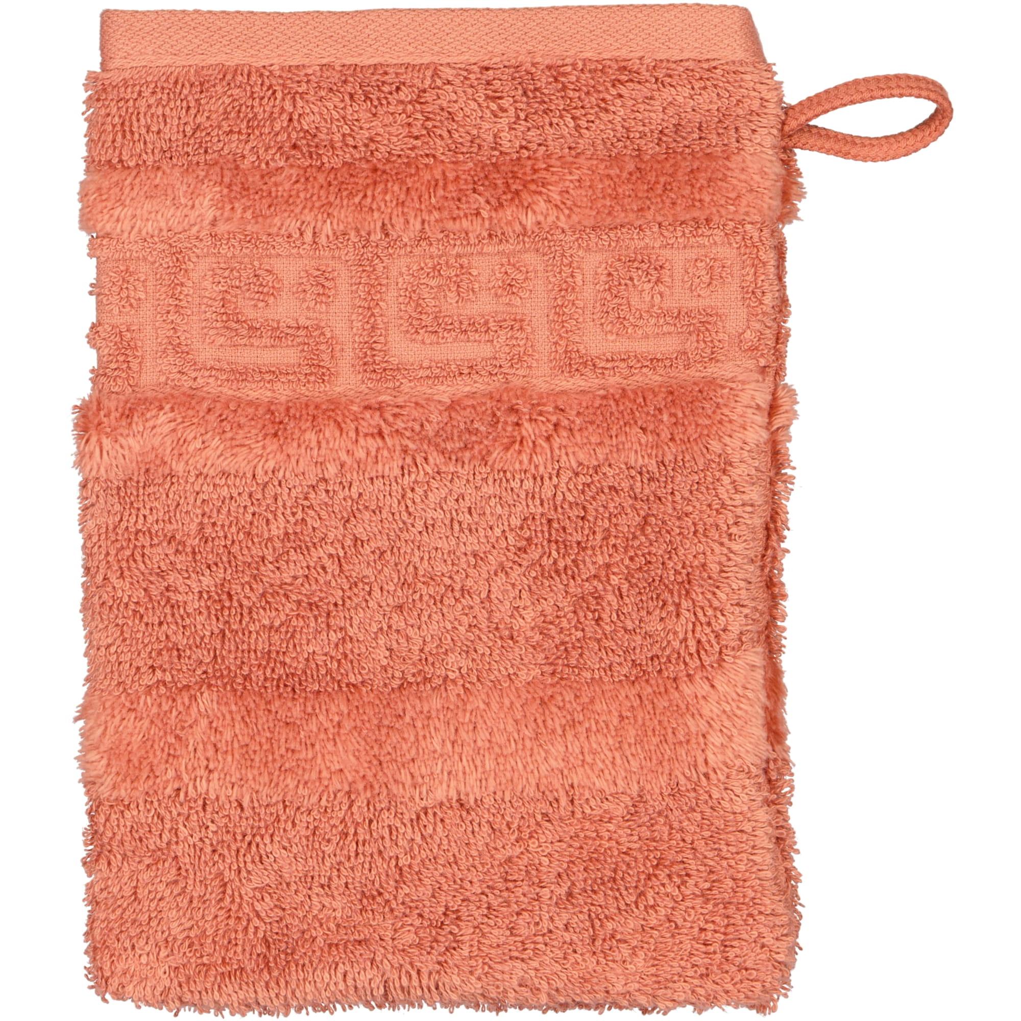 Cawö Handtücher Noblesse Uni 1001 brick - 387 - Waschhandschuh 16x22 cm