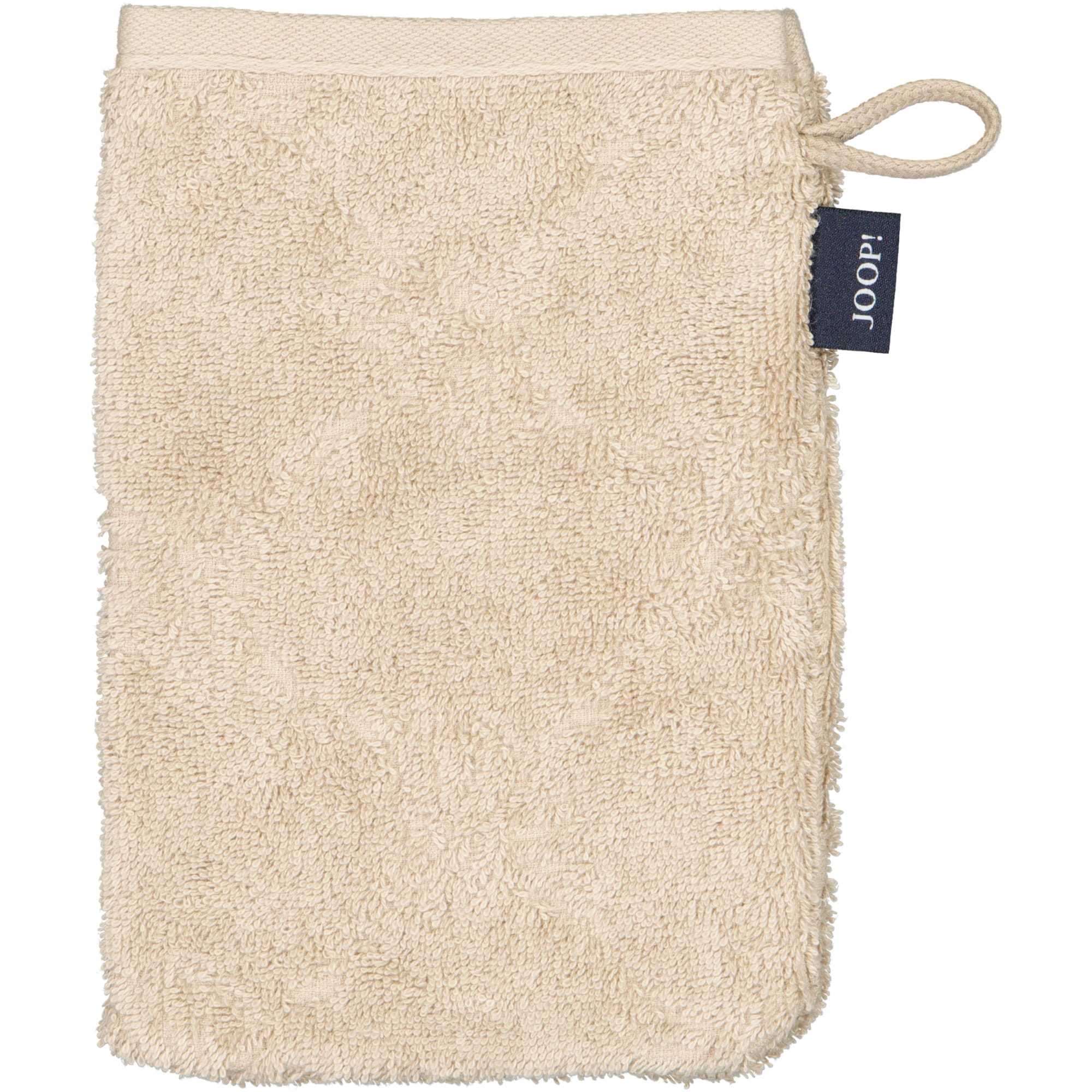 JOOP Uni Cornflower 1670 - Farbe: sand - 375 - Waschhandschuh 16x22 cm