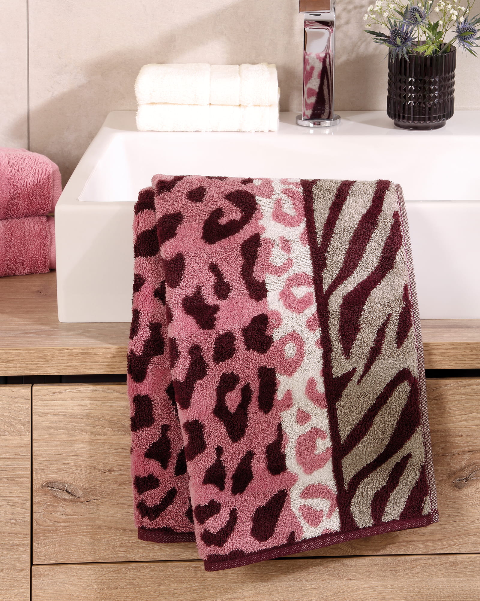 Cawö Handtücher Noblesse Animal 1090 blush - 22 - Duschtuch 80x150 cm