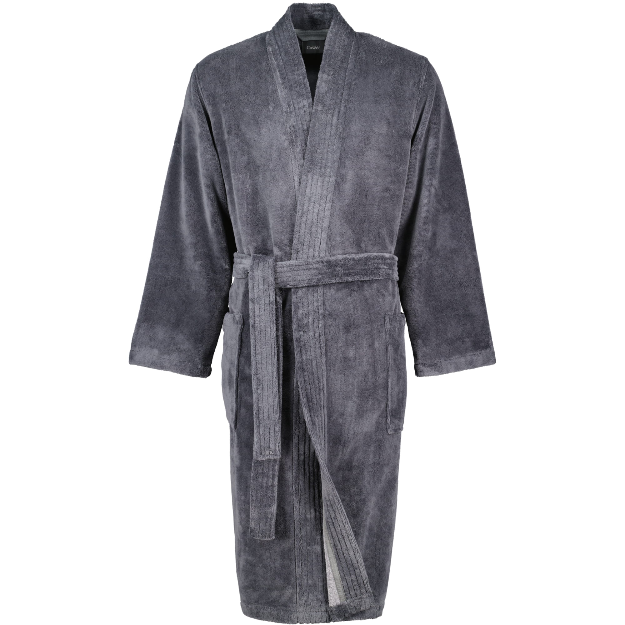 Cawö Home Herren Bademantel Kimono 800 - Farbe: anthrazit - 71 (807)