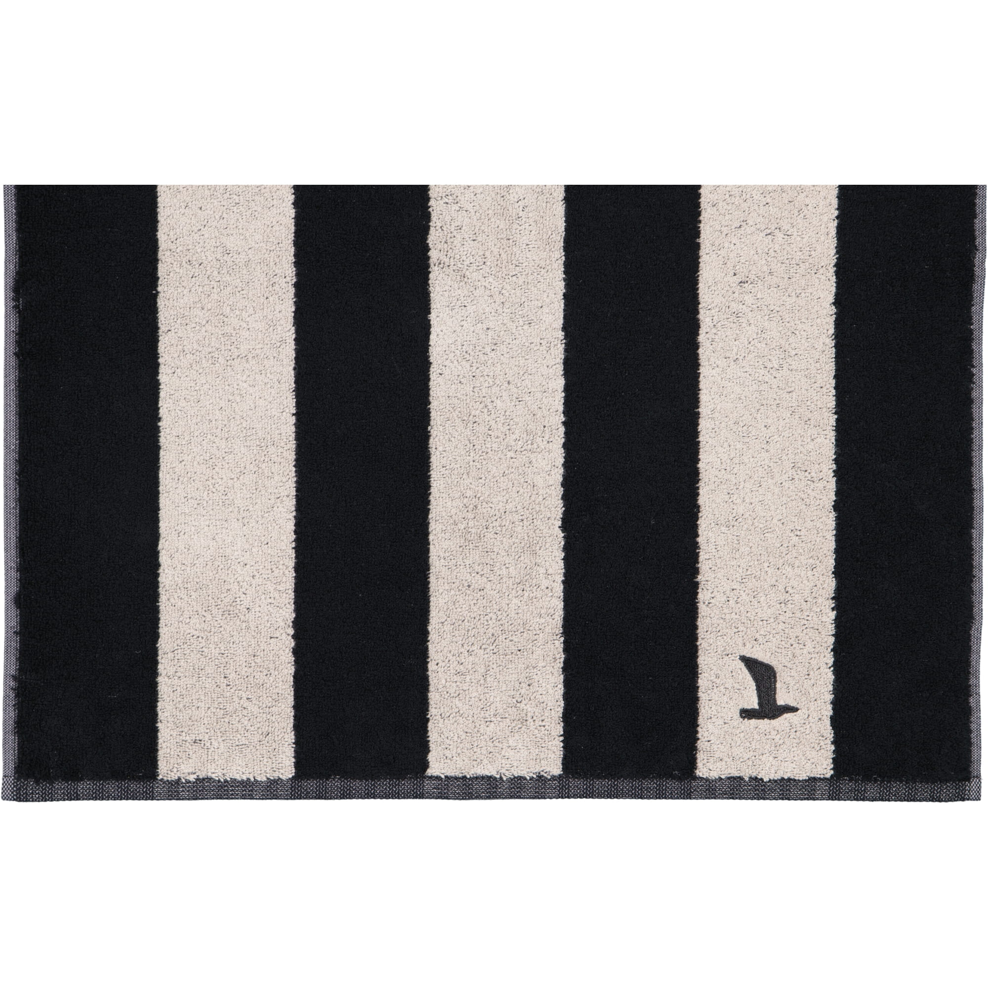 Möve Handtücher Superwuschel Blockstreifen black/cashmere - 082