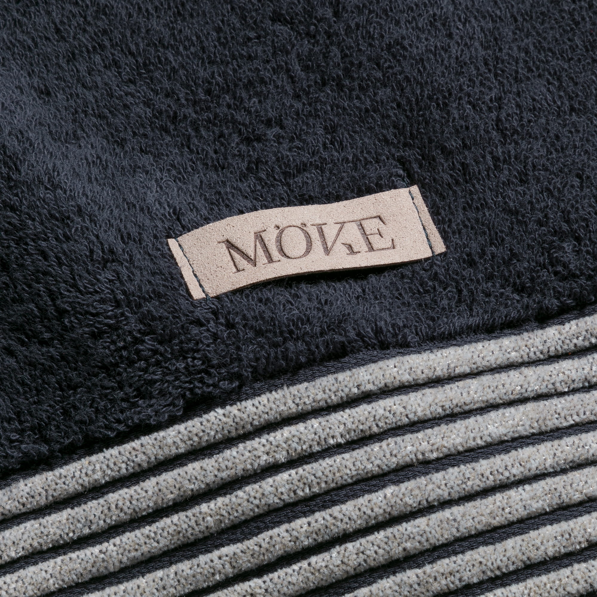 Möve Handtücher Wellness Chenille-Bordüre dark grey - 820