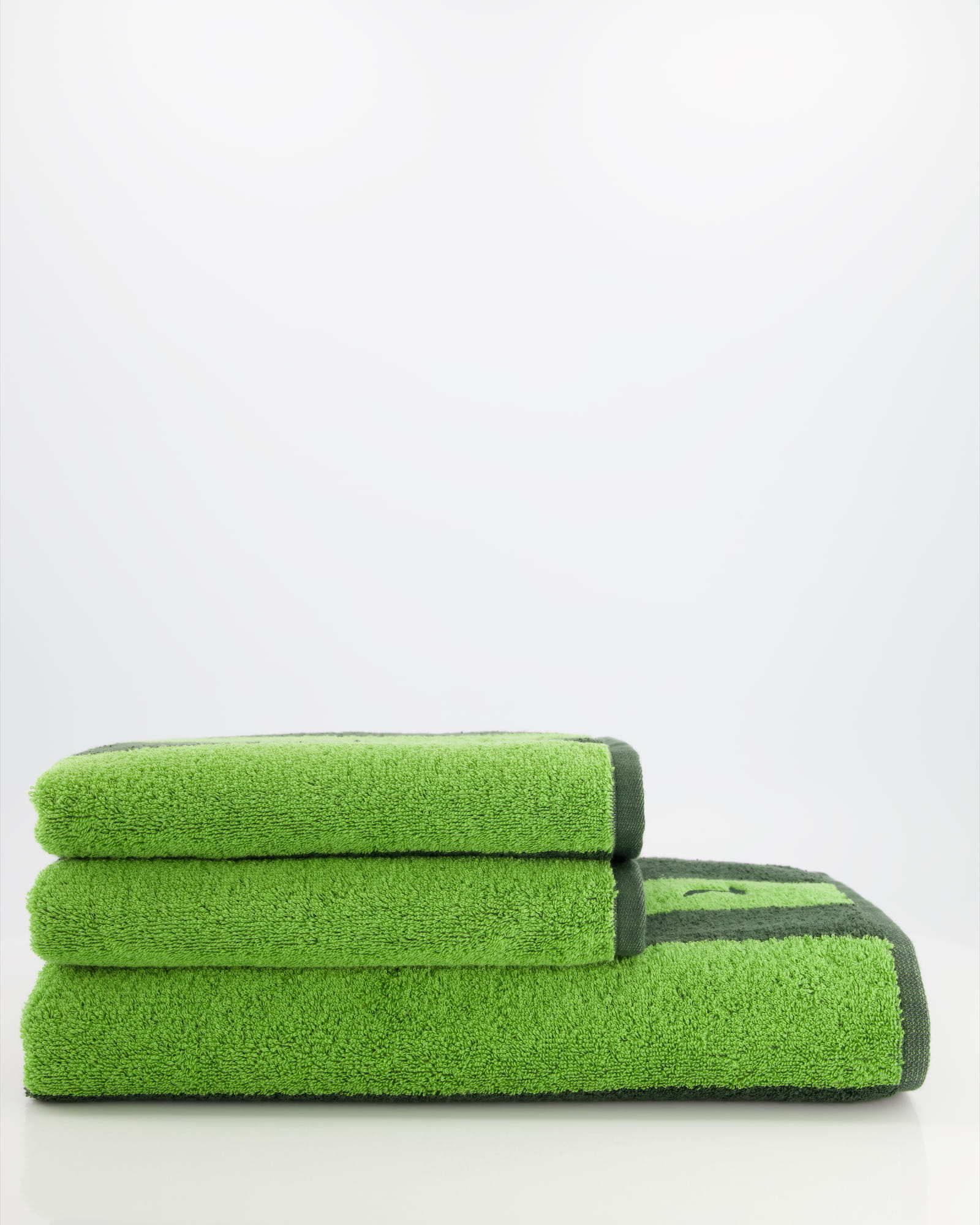 Möve Handtücher Superwuschel Blockstreifen cypress/peridot - 062